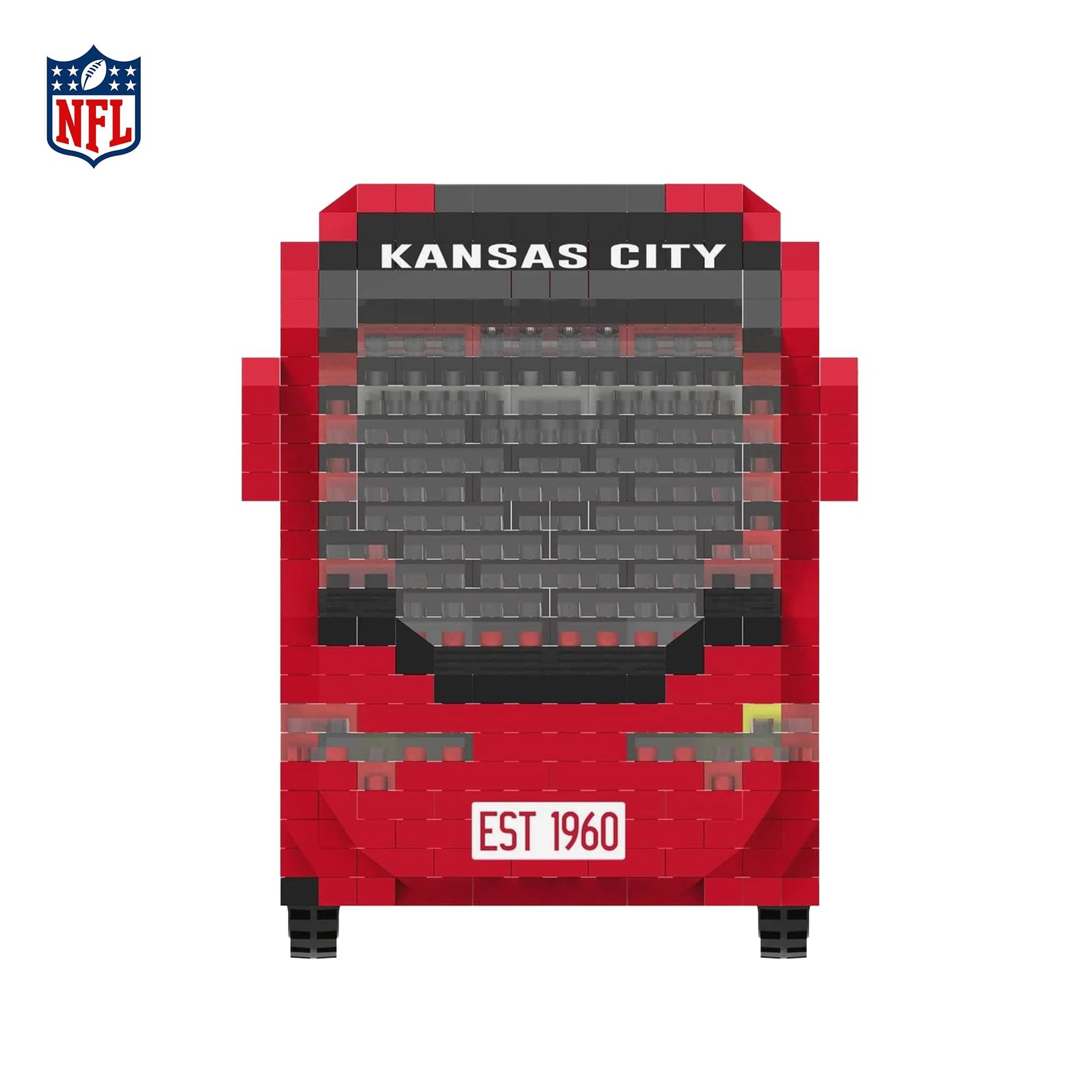 Kansas City Chiefs NFL BRXLZ Team Bus 1236-Piece Building Block Set