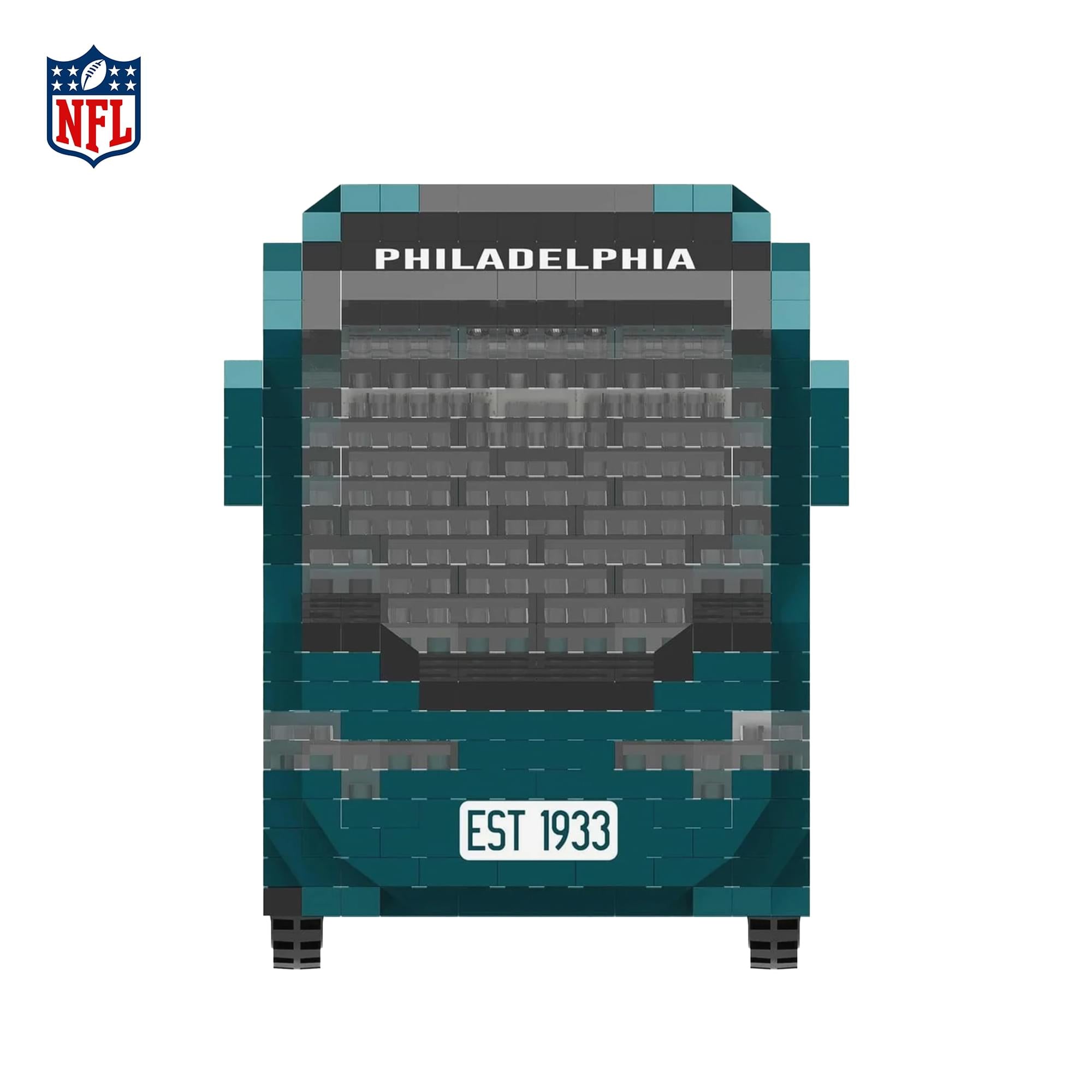 Philadelphia Eagles NFL BRXLZ Team Bus 1236-Piece Building Block Set