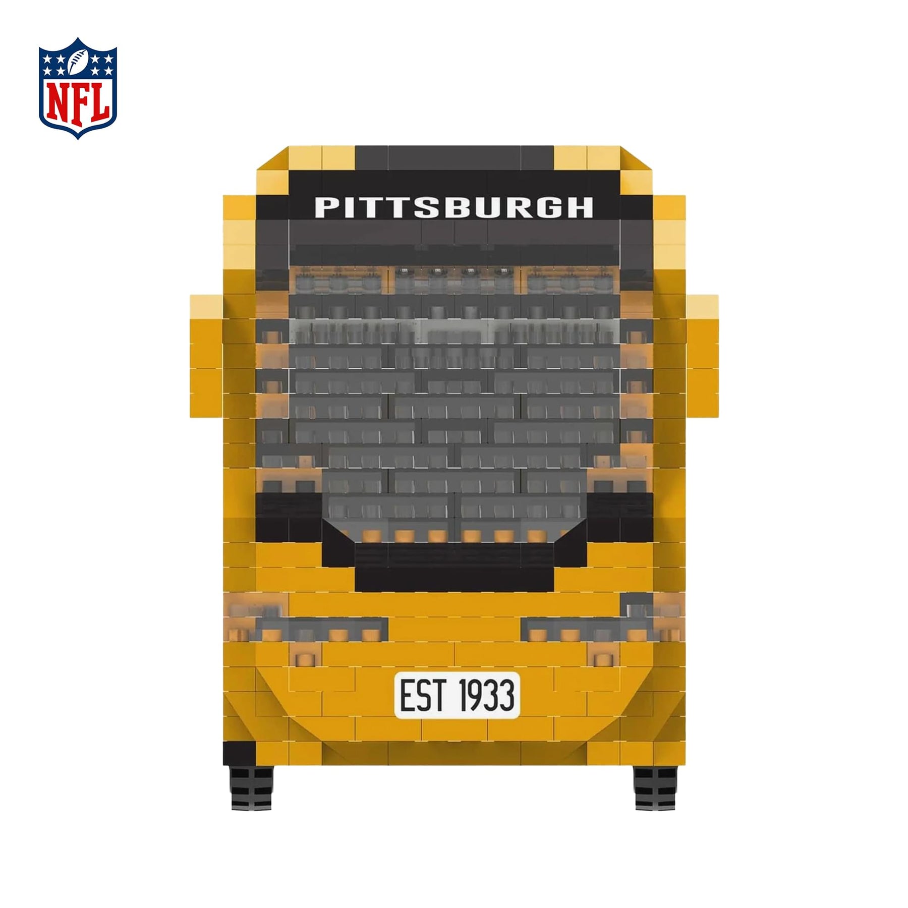 Pittsburgh Steelers NFL BRXLZ Team Bus 1235-Piece Building Block Set
