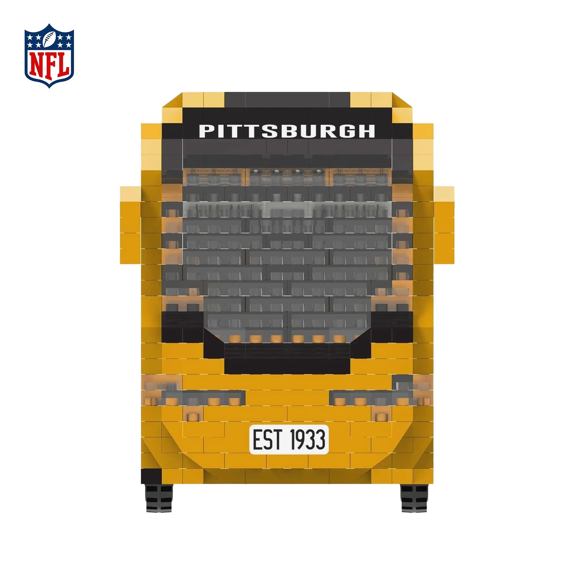 Pittsburgh Steelers NFL BRXLZ Team Bus 1235-Piece Building Block Set