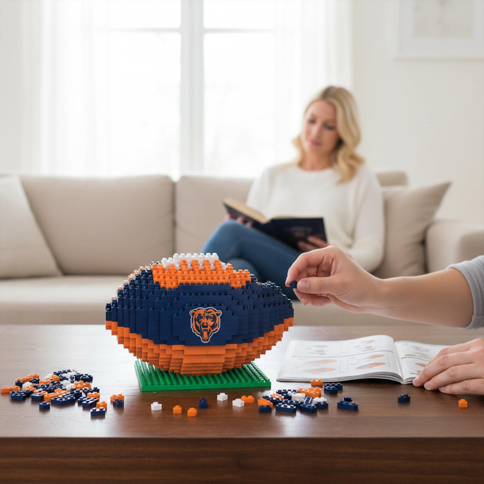 Chicago Bears NFL BRXLZ Football 704-Piece Building Block Set