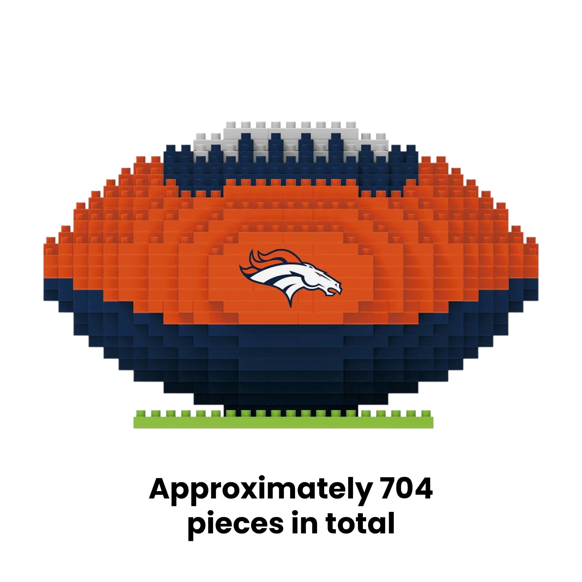 Denver Broncos NFL BRXLZ Football 728-Piece Building Block Set