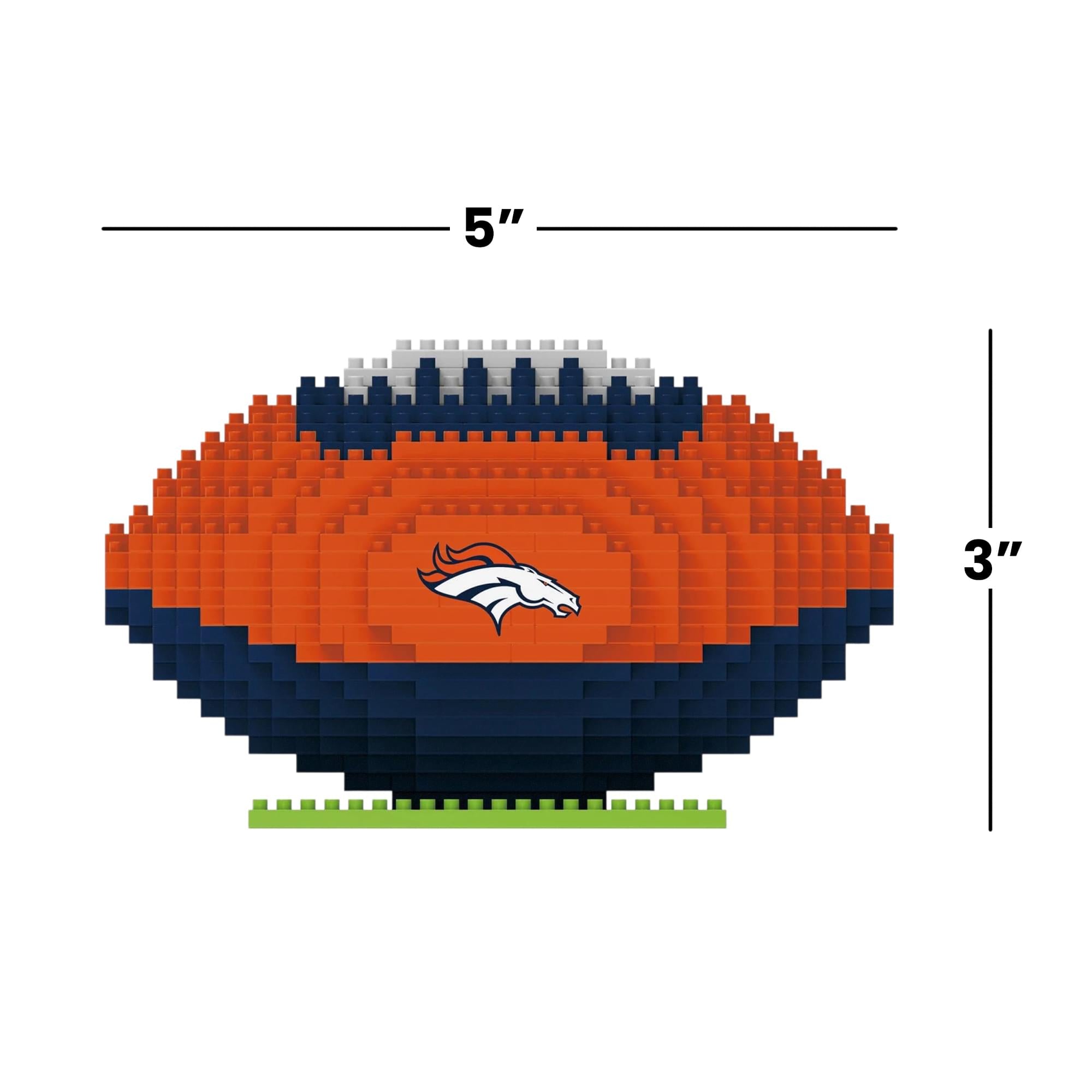 Denver Broncos NFL BRXLZ Football 728-Piece Building Block Set