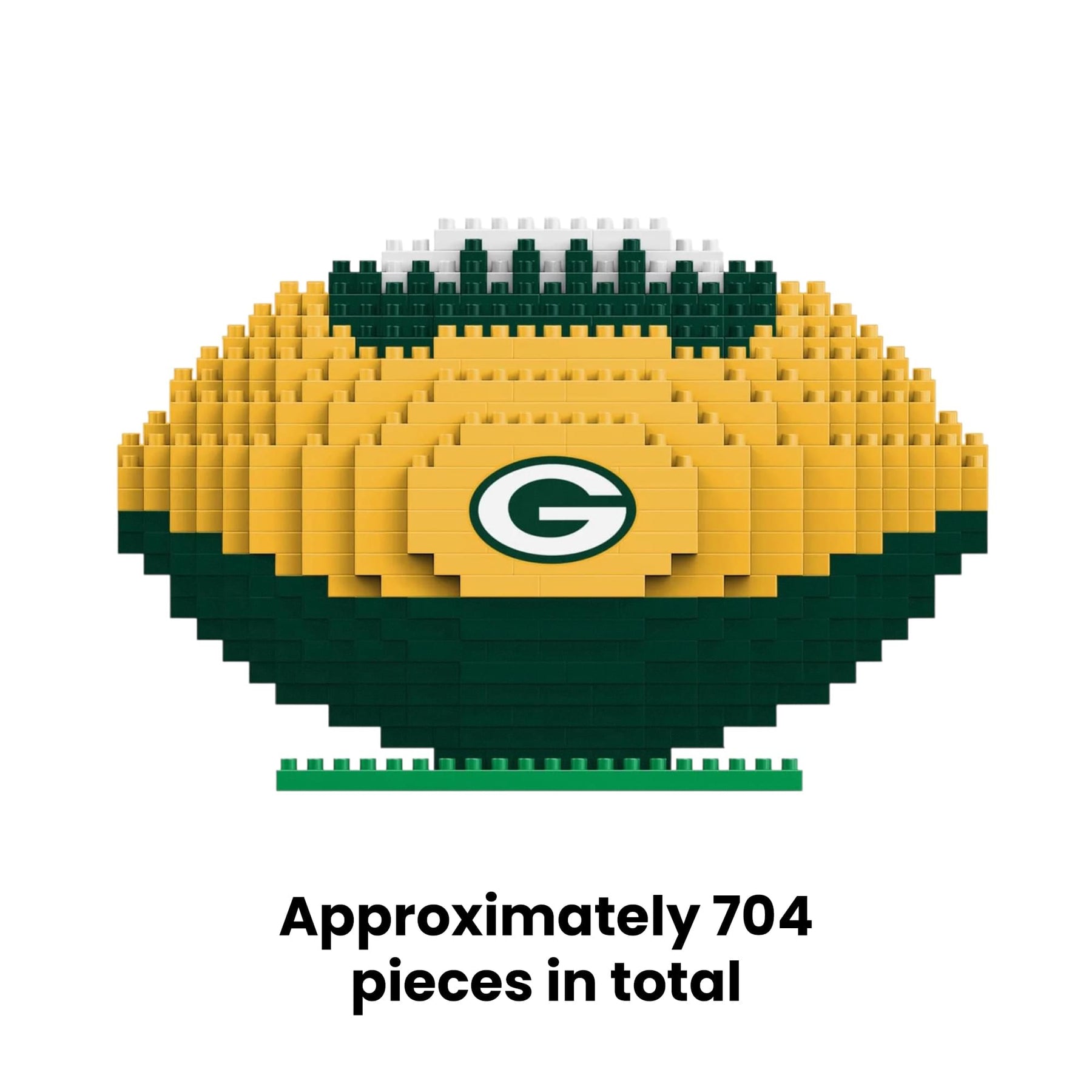 Green Bay Packers NFL BRXLZ Football 704-Piece Building Block Set