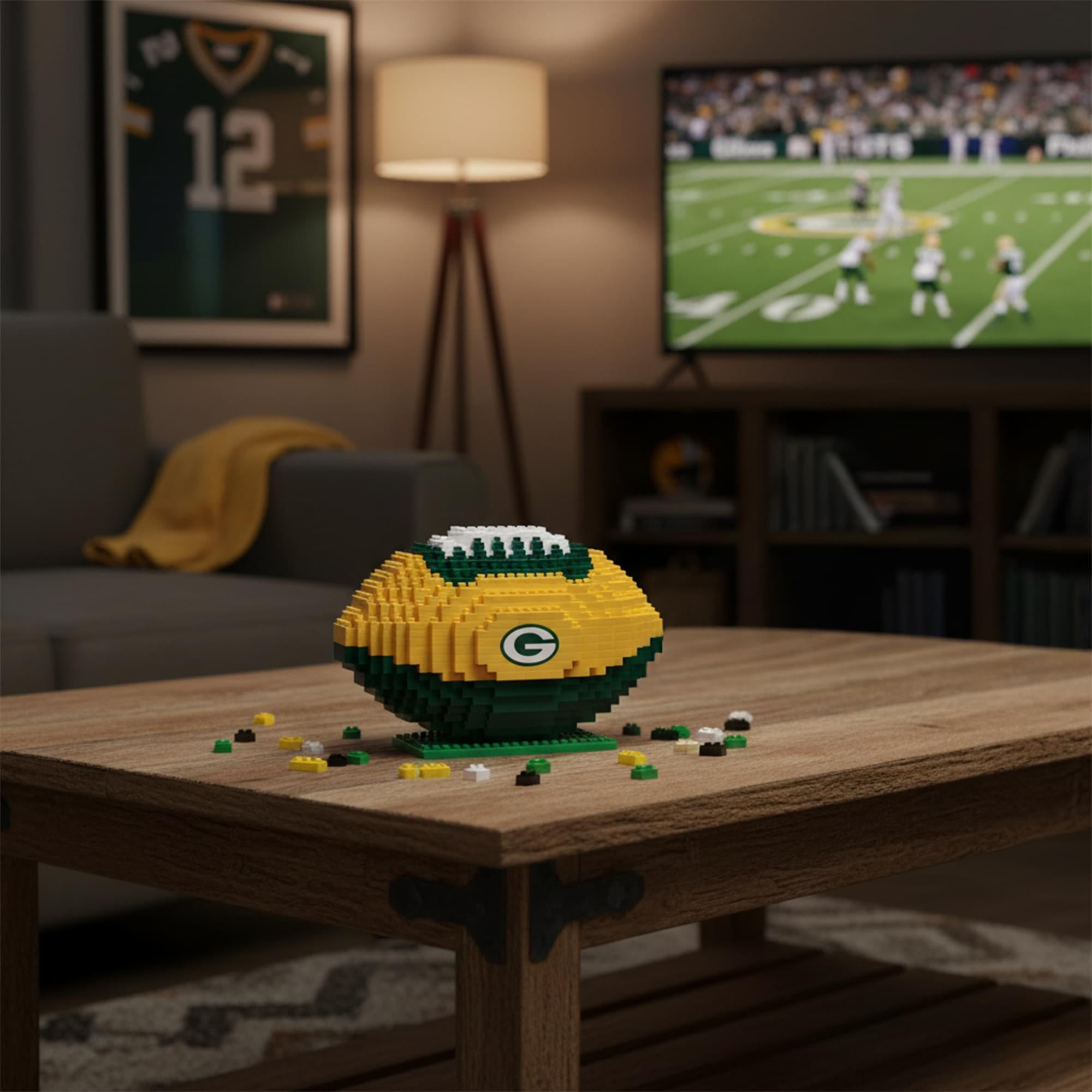 Green Bay Packers NFL BRXLZ Football 704-Piece Building Block Set