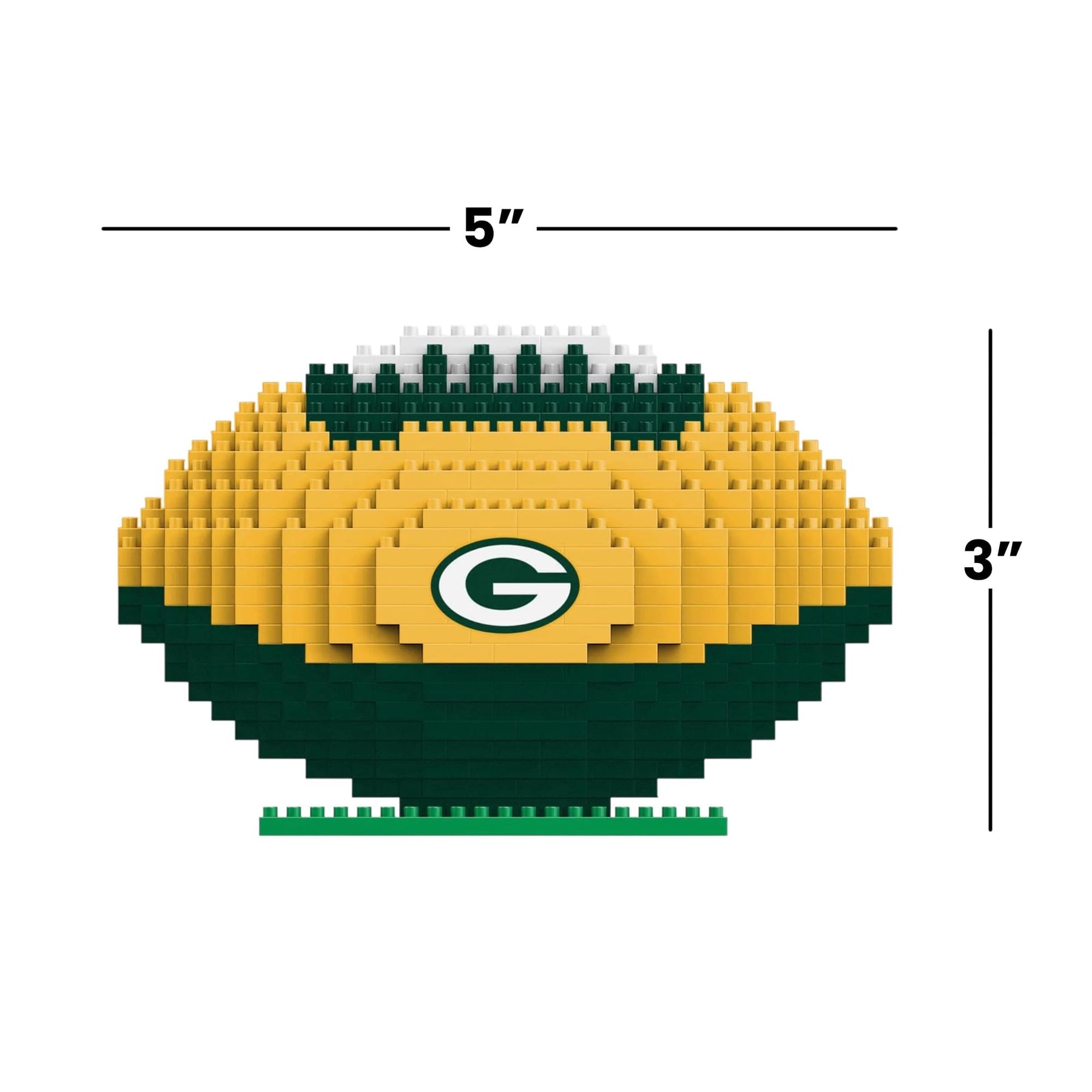 Green Bay Packers NFL BRXLZ Football 704-Piece Building Block Set