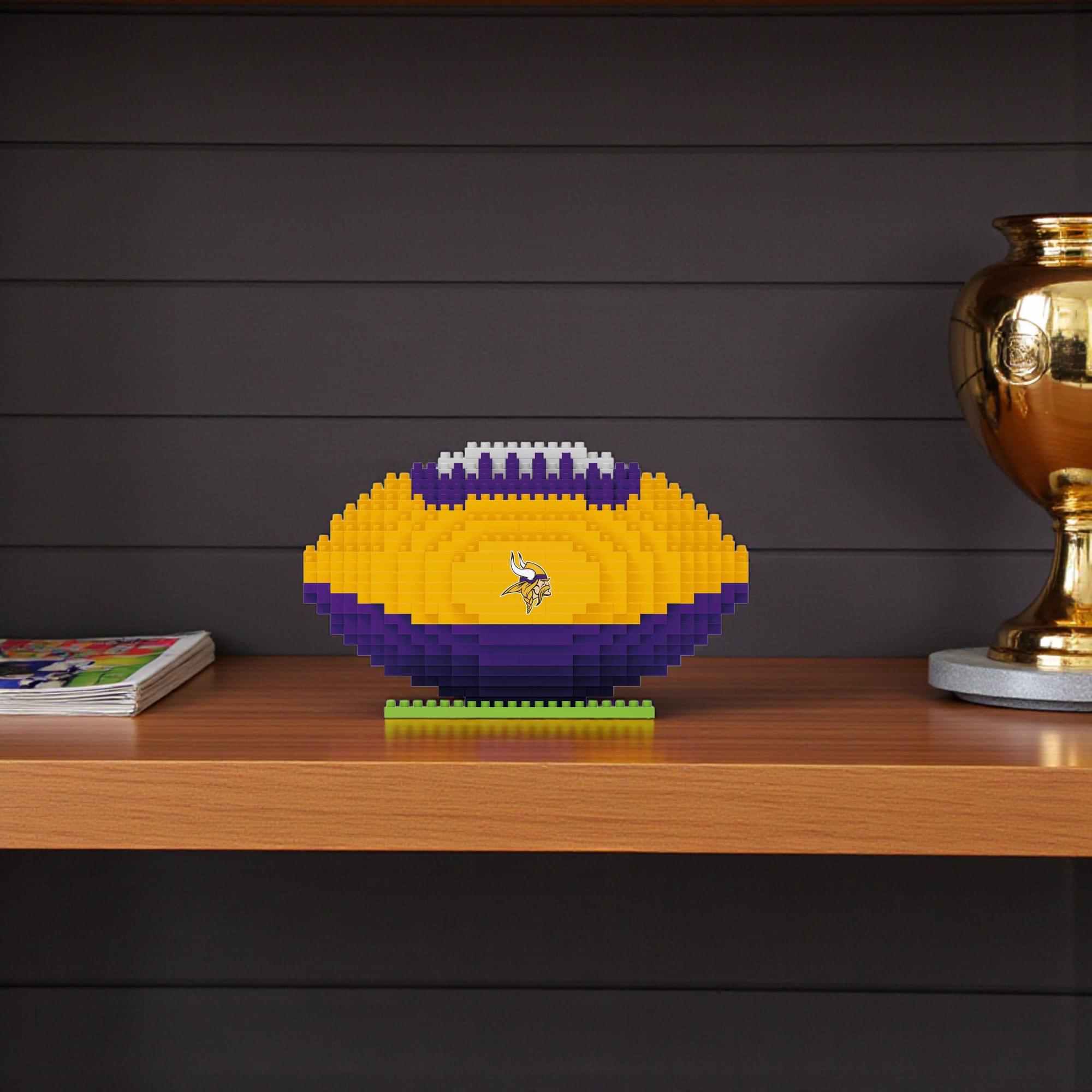 Minnesota Vikings NFL BRXLZ Football 728-Piece Building Block Set