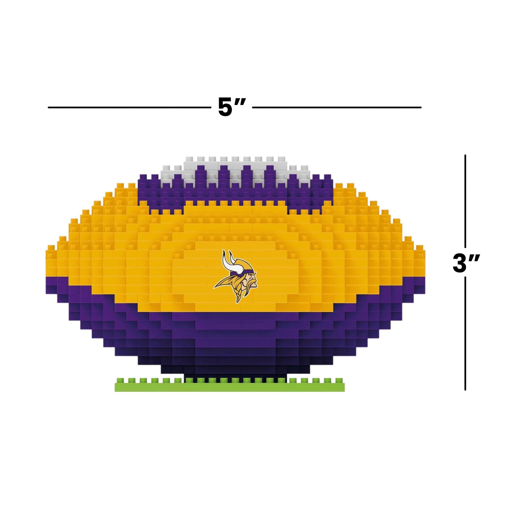 Minnesota Vikings NFL BRXLZ Football 728-Piece Building Block Set