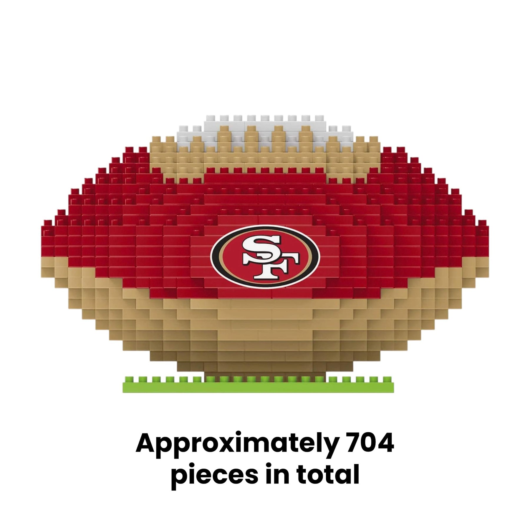 San Francisco 49ers NFL BRXLZ Football 704-Piece Building Block Set