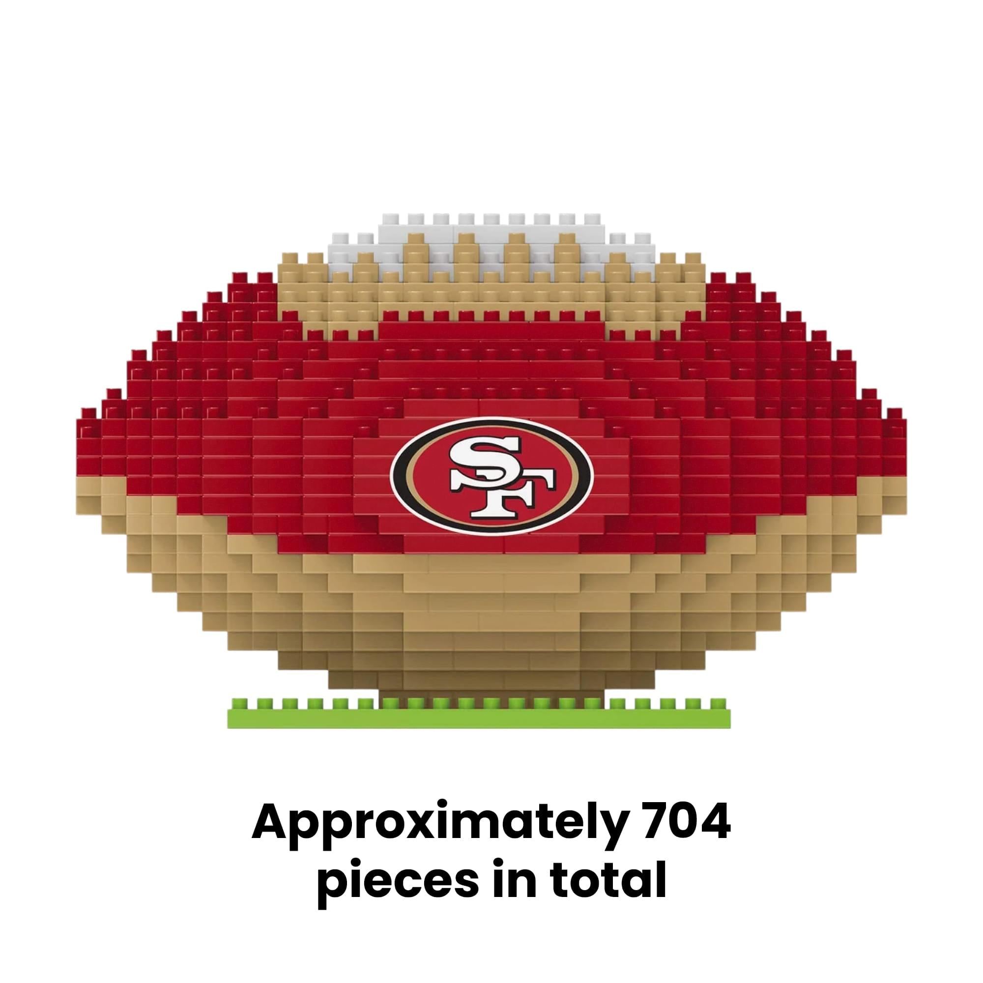 San Francisco 49ers NFL BRXLZ Football 704-Piece Building Block Set
