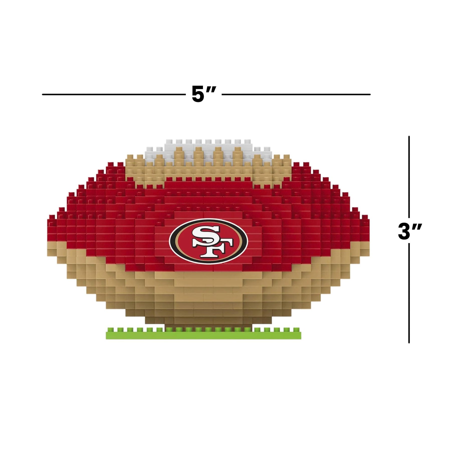 San Francisco 49ers NFL BRXLZ Football 704-Piece Building Block Set
