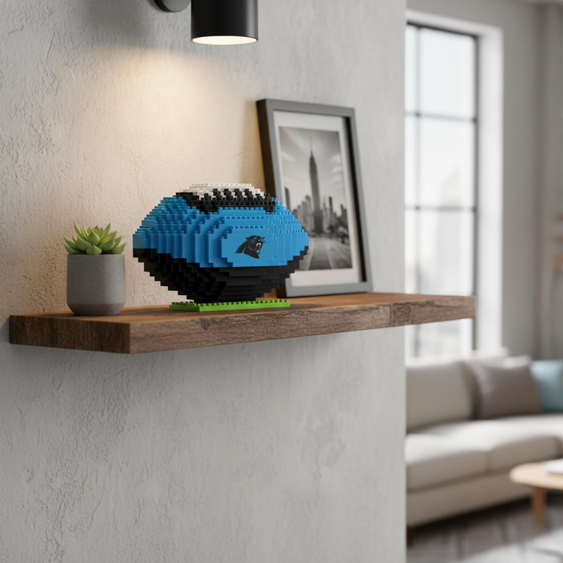 Carolina Panthers NFL BRXLZ Football 704-Piece Building Block Set