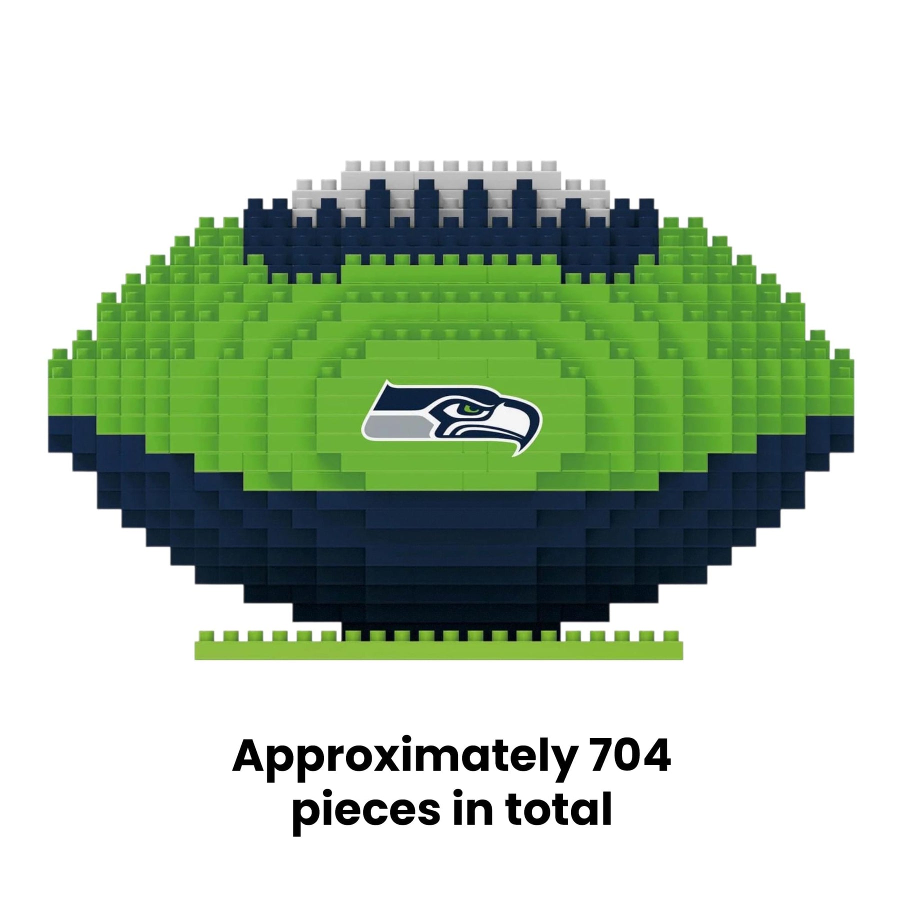 Seattle Seahawks NFL BRXLZ Football 704-Piece Building Block Set