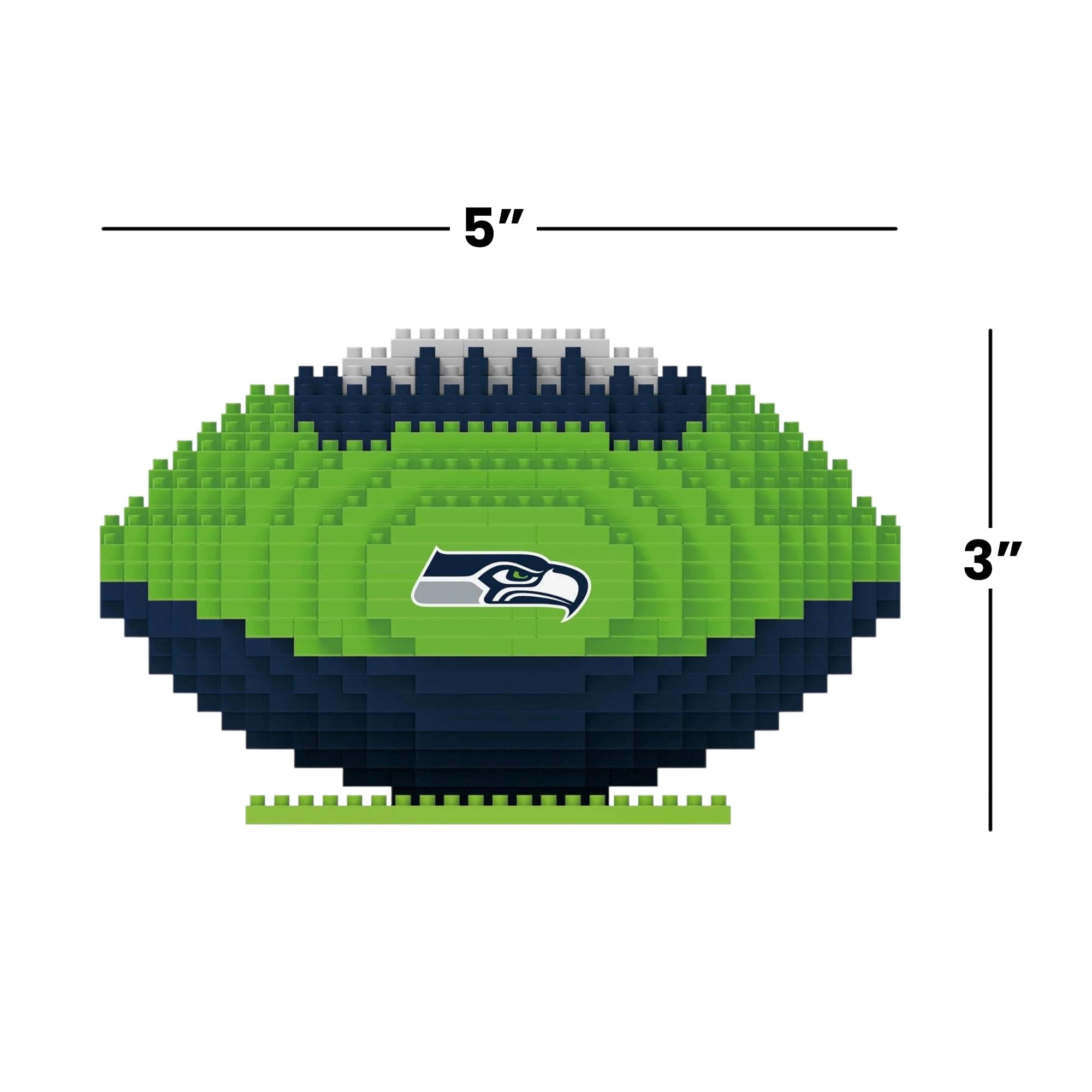 Seattle Seahawks NFL BRXLZ Football 704-Piece Building Block Set