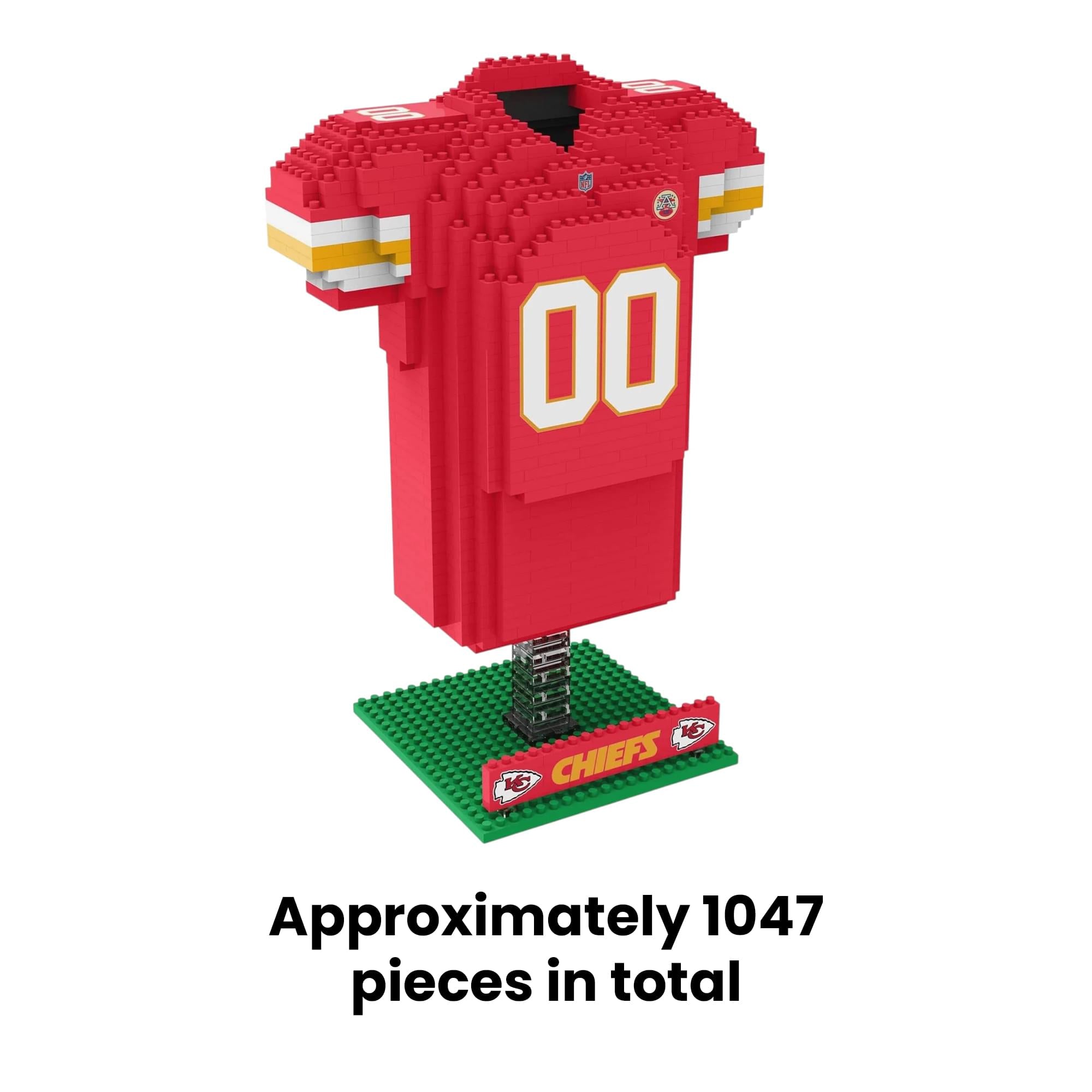 Kansas City Chiefs NFL BRXLZ Jersey 1047-Piece Building Block Set