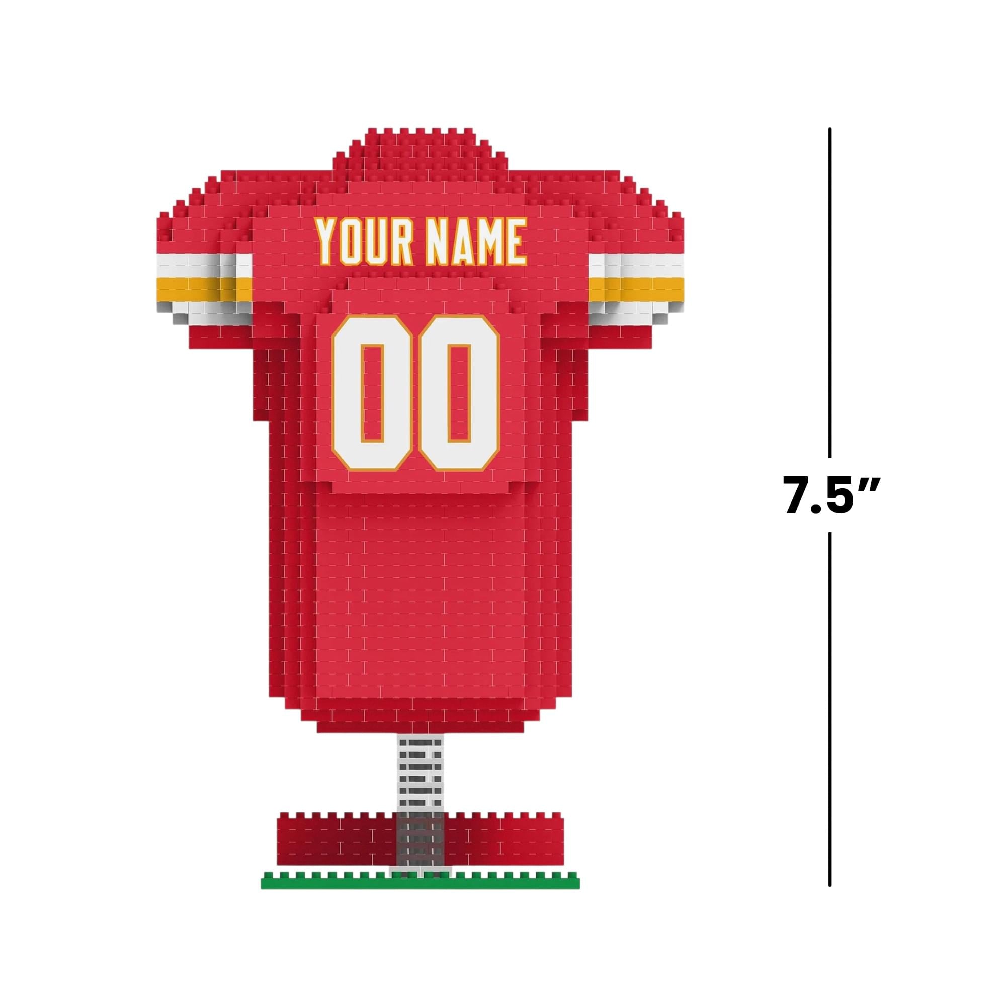 Kansas City Chiefs NFL BRXLZ Jersey 1047-Piece Building Block Set