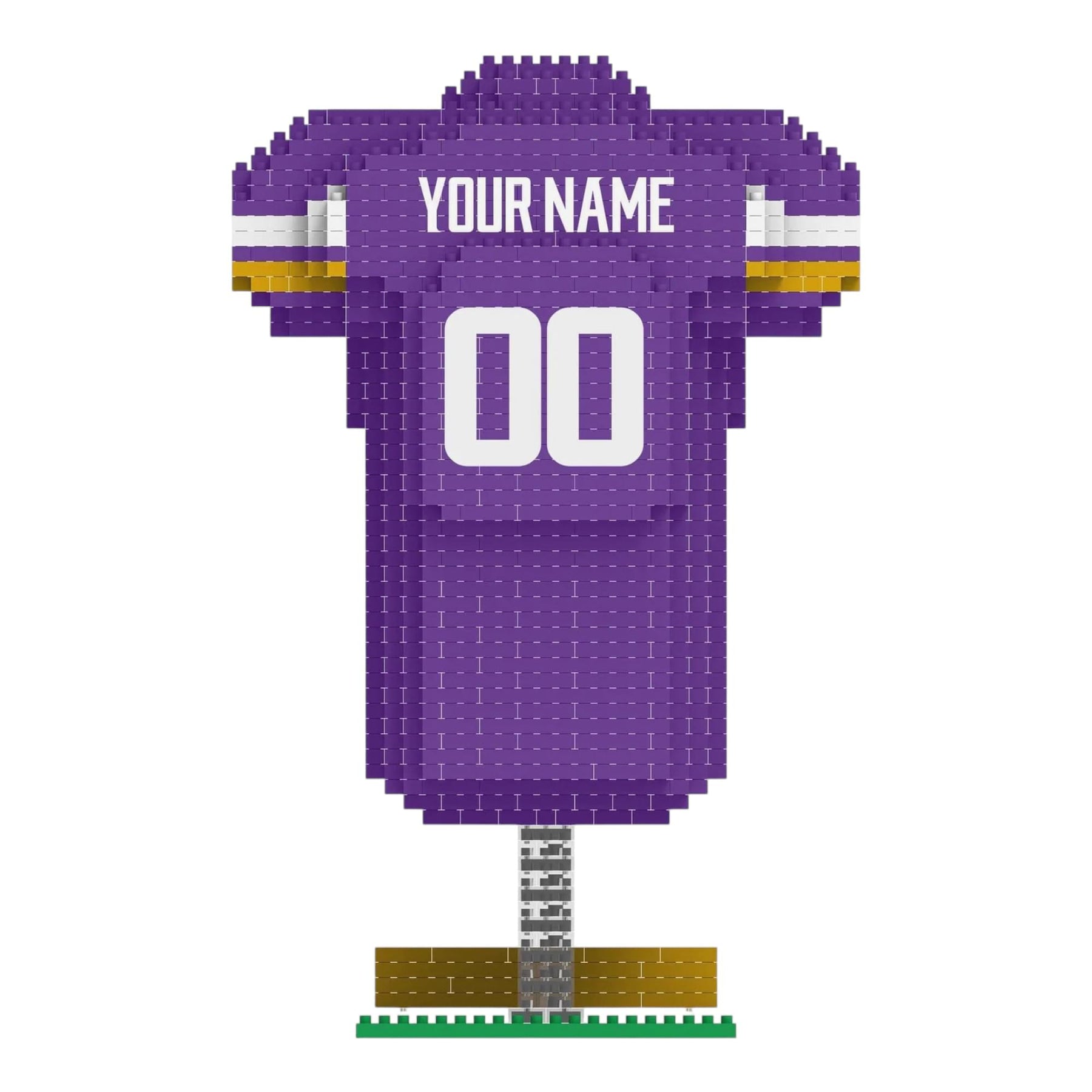 Minnesota Vikings NFL BRXLZ Jersey 947-Piece Building Block Set