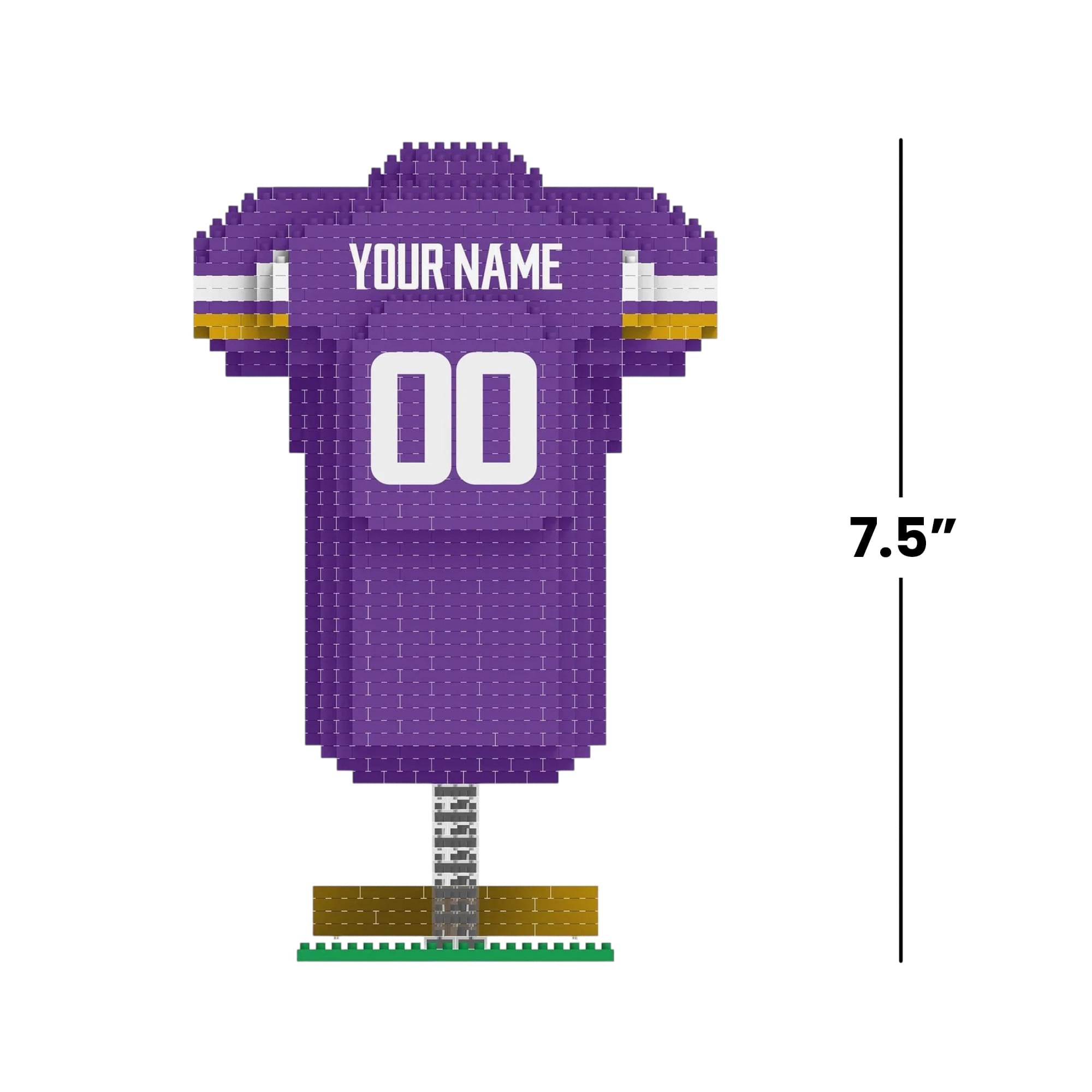 Minnesota Vikings NFL BRXLZ Jersey 947-Piece Building Block Set