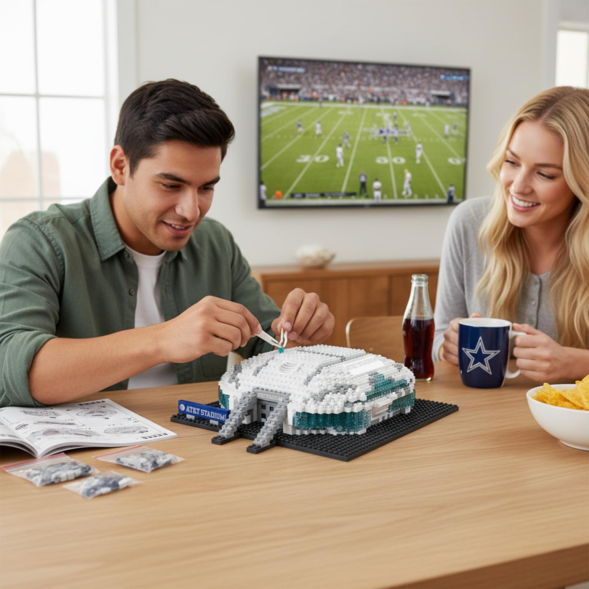 Dallas Cowboys NFL BRXLZ Mini Stadium 868-Piece Building Block Set