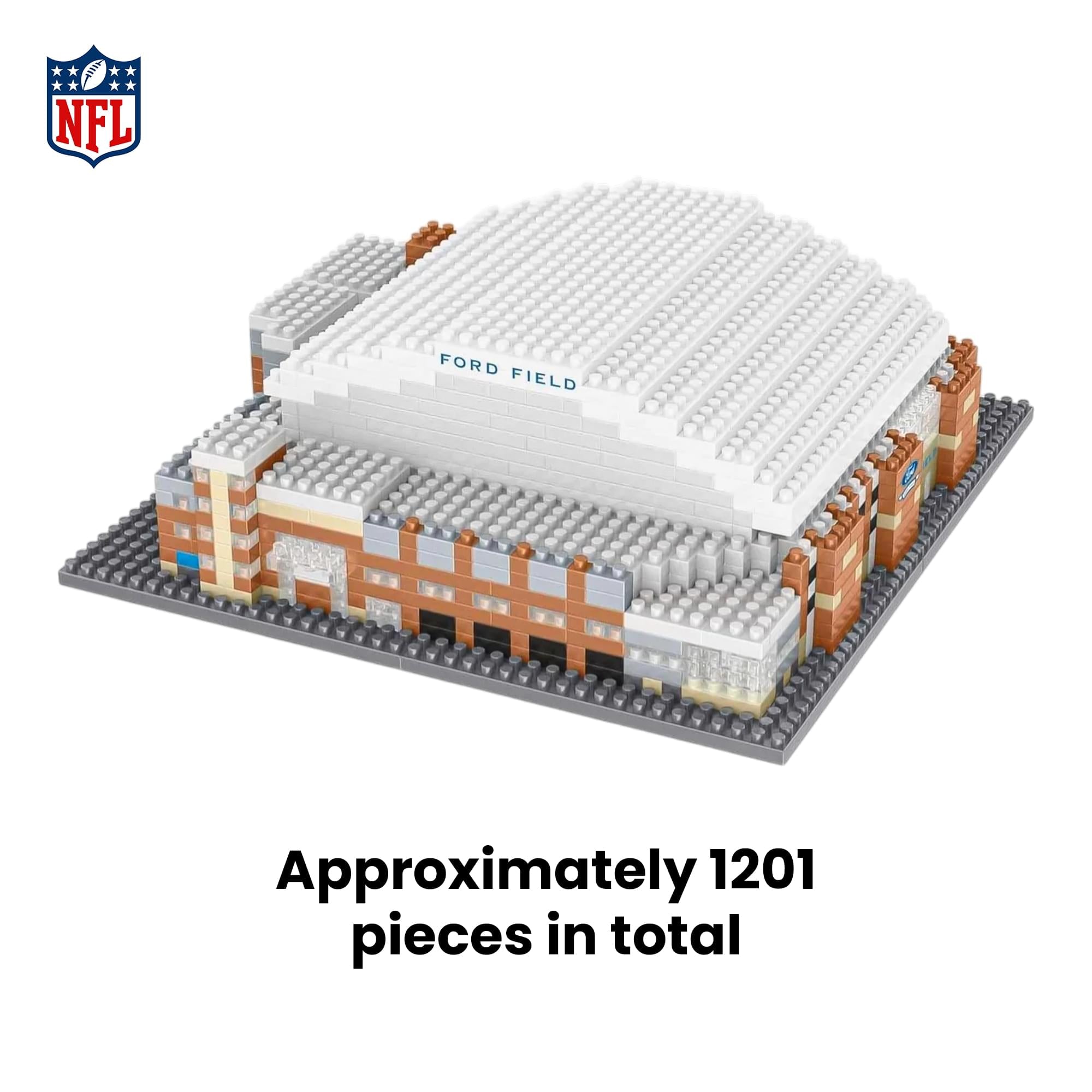 Detroit Lions NFL BRXLZ Mini Stadium 1201-Piece Building Block Set
