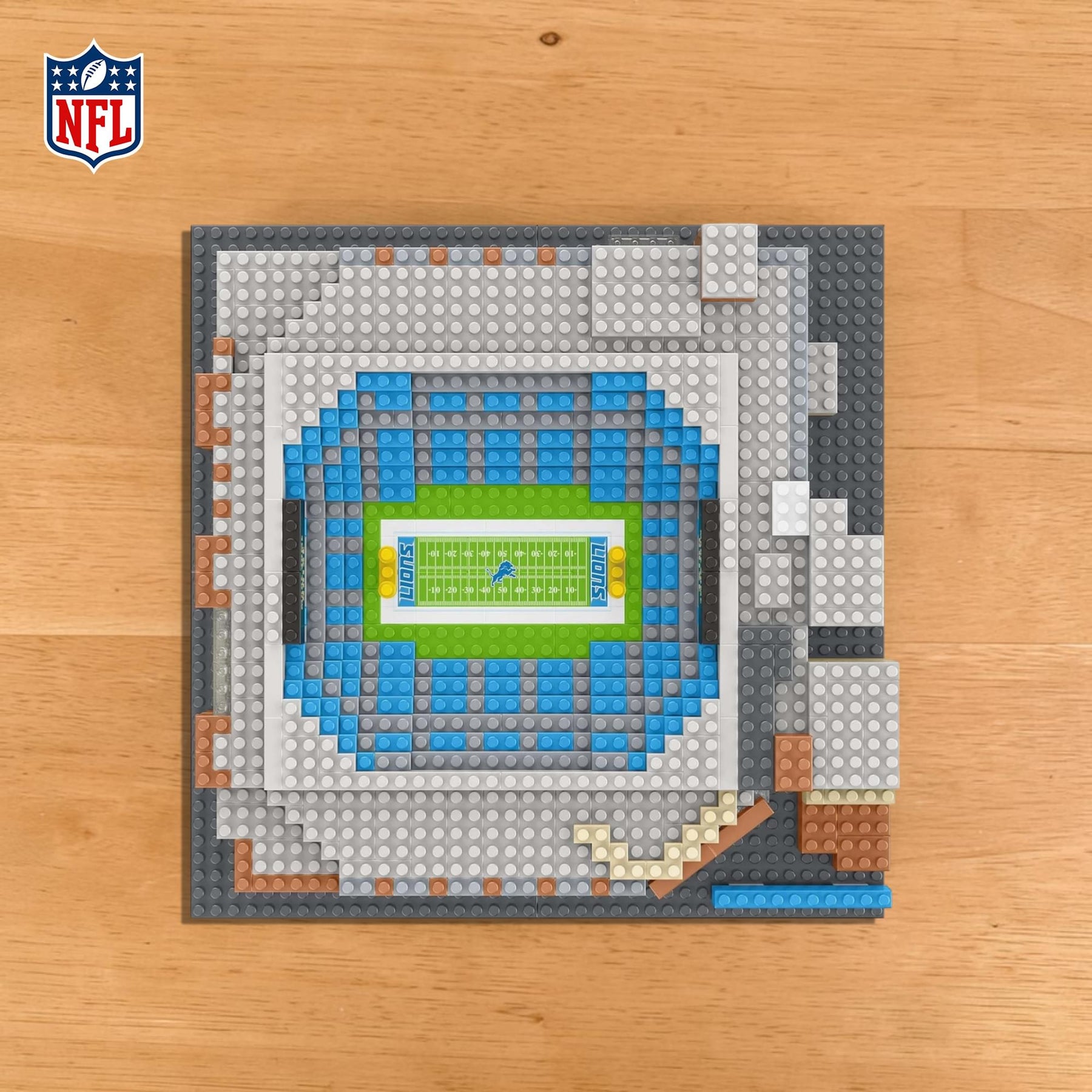 Detroit Lions NFL BRXLZ Mini Stadium 1201-Piece Building Block Set