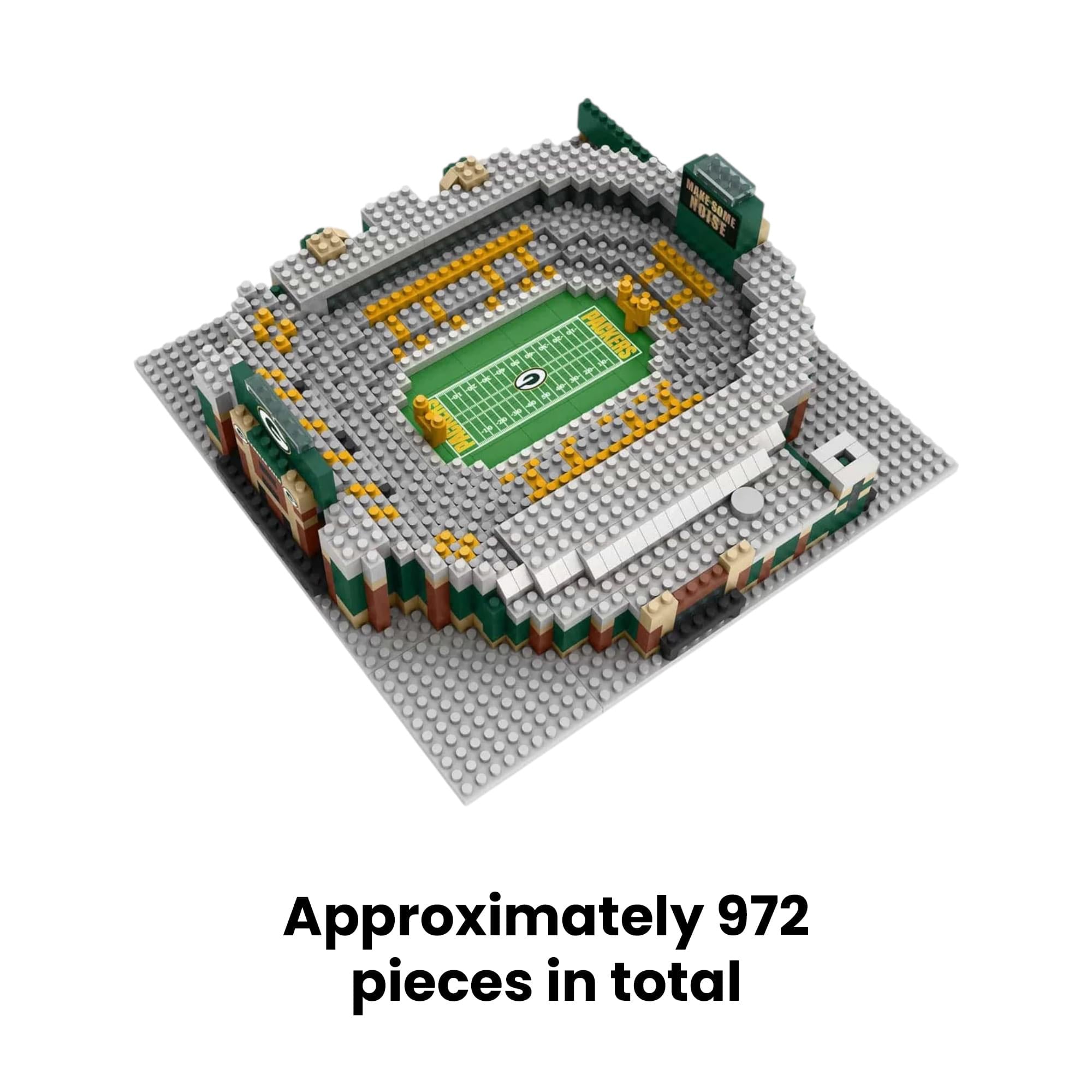 Green Bay Packers NFL BRXLZ Mini Stadium 972-Piece Building Block Set