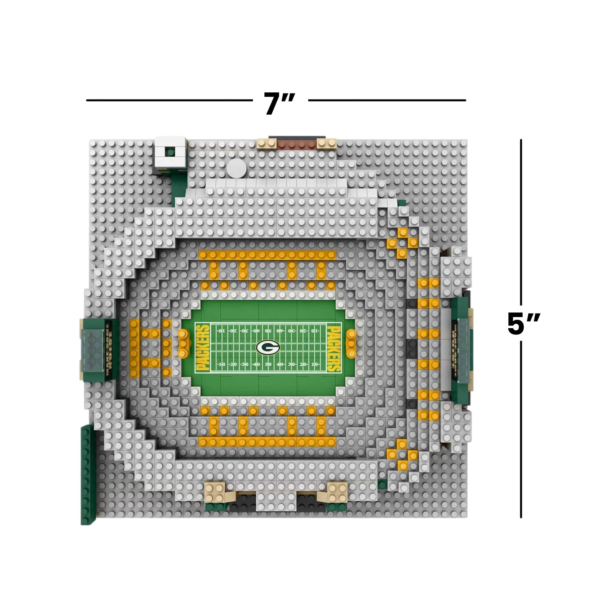 Green Bay Packers NFL BRXLZ Mini Stadium 972-Piece Building Block Set