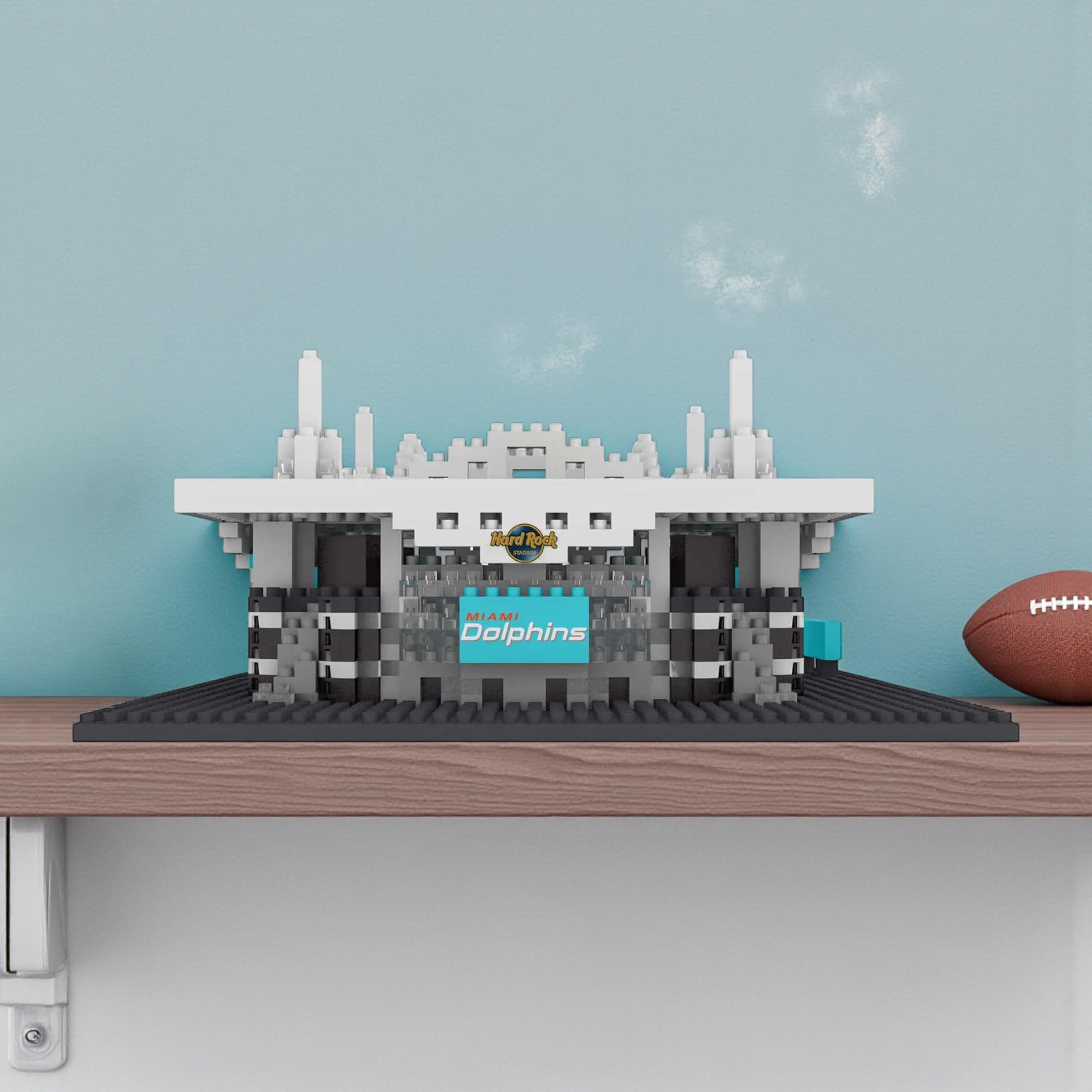 Miami Dolphins NFL BRXLZ Mini Stadium 1087-Piece Building Block Set