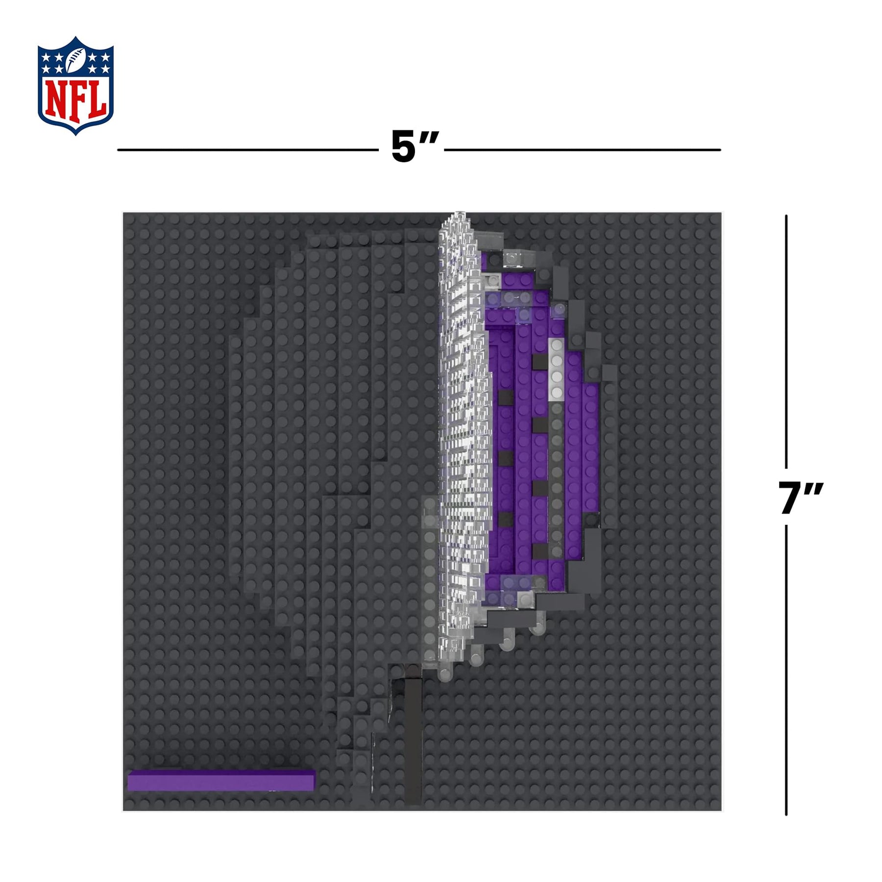 Minnesota Vikings NFL BRXLZ Mini Stadium 857-Piece Building Block Set