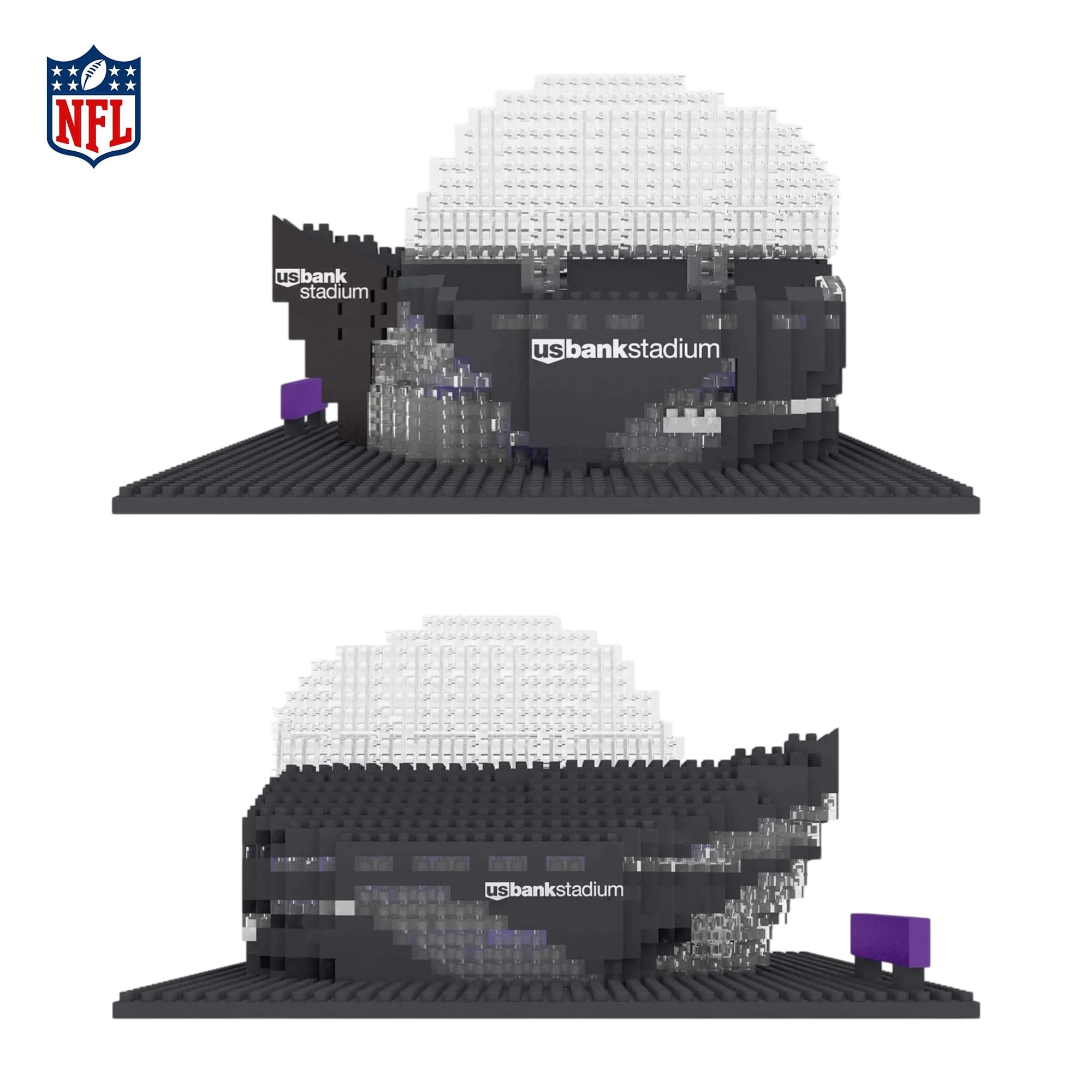 Minnesota Vikings NFL BRXLZ Mini Stadium 857-Piece Building Block Set