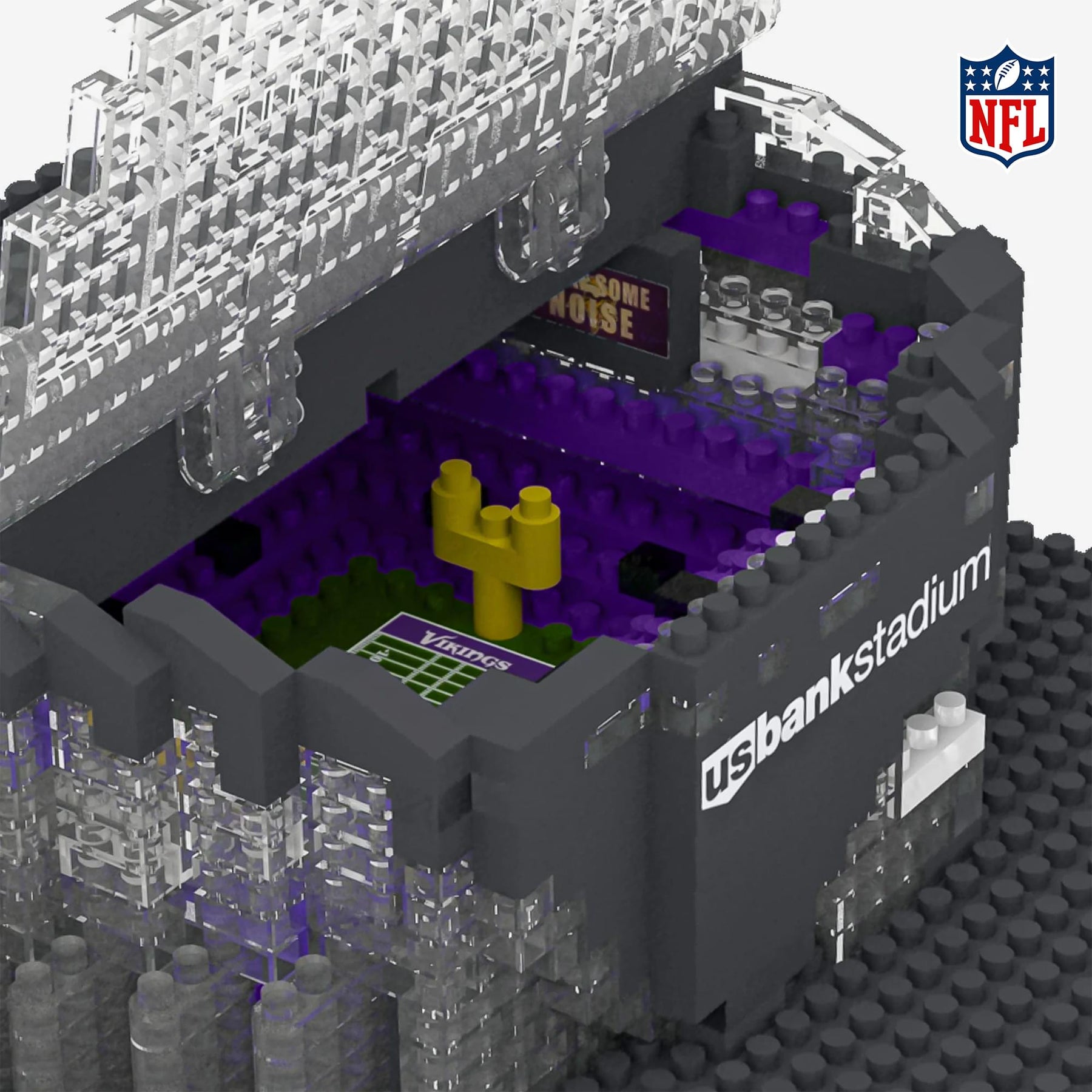 Minnesota Vikings NFL BRXLZ Mini Stadium 857-Piece Building Block Set