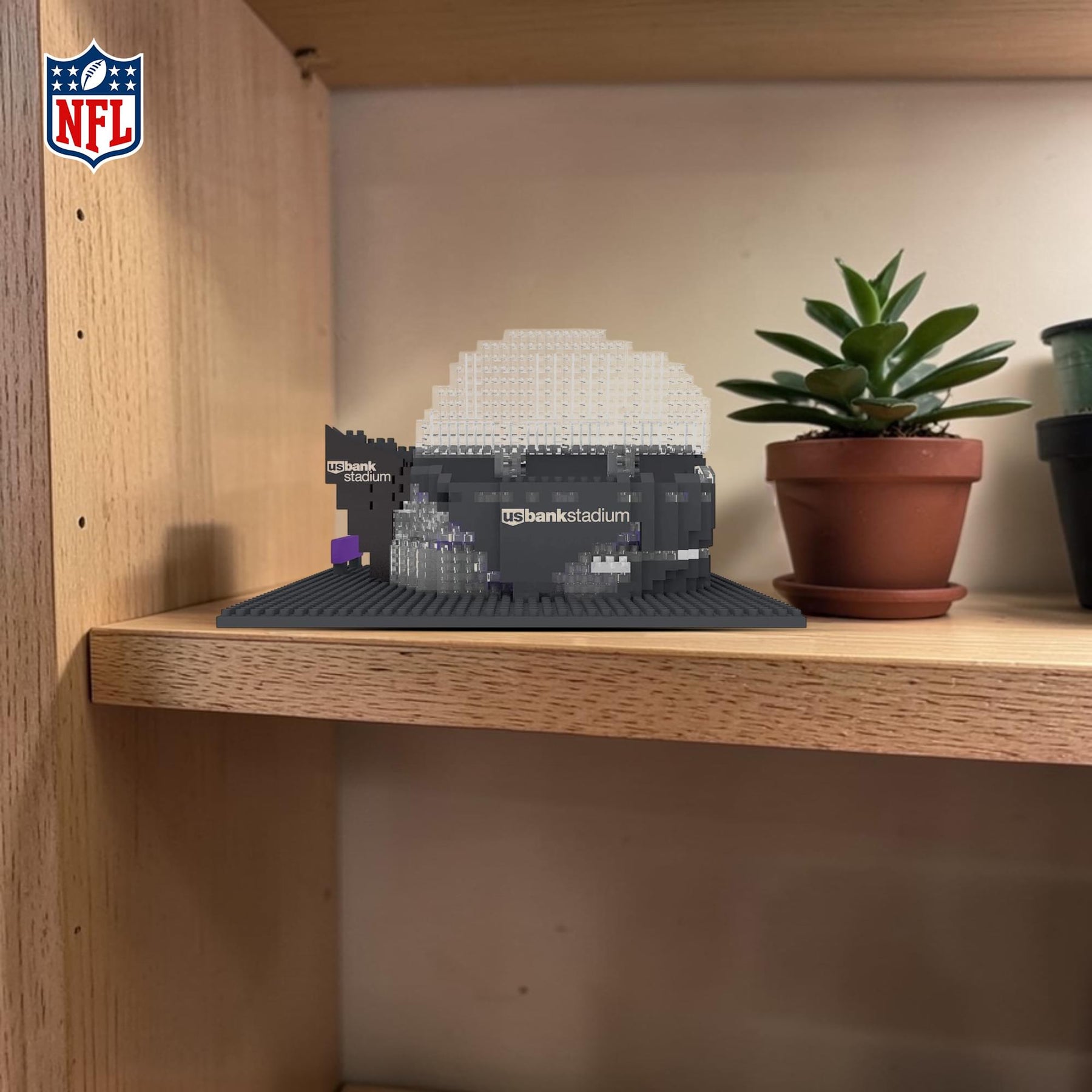 Minnesota Vikings NFL BRXLZ Mini Stadium 857-Piece Building Block Set
