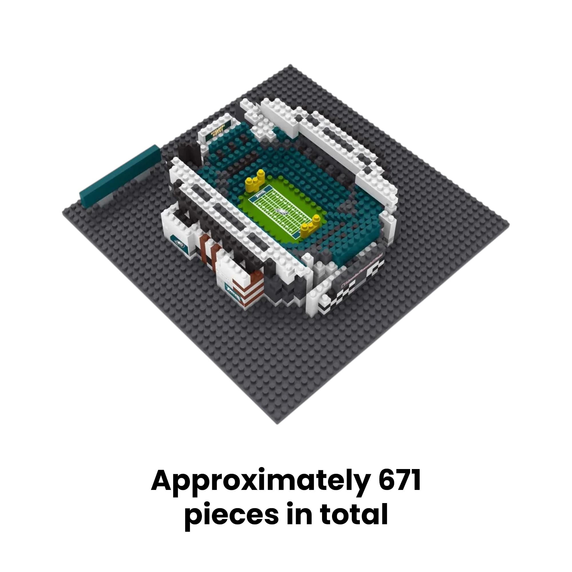 Philadelphia Eagles NFL Mini Brxlz Stadium 671-Piece Building Block Set