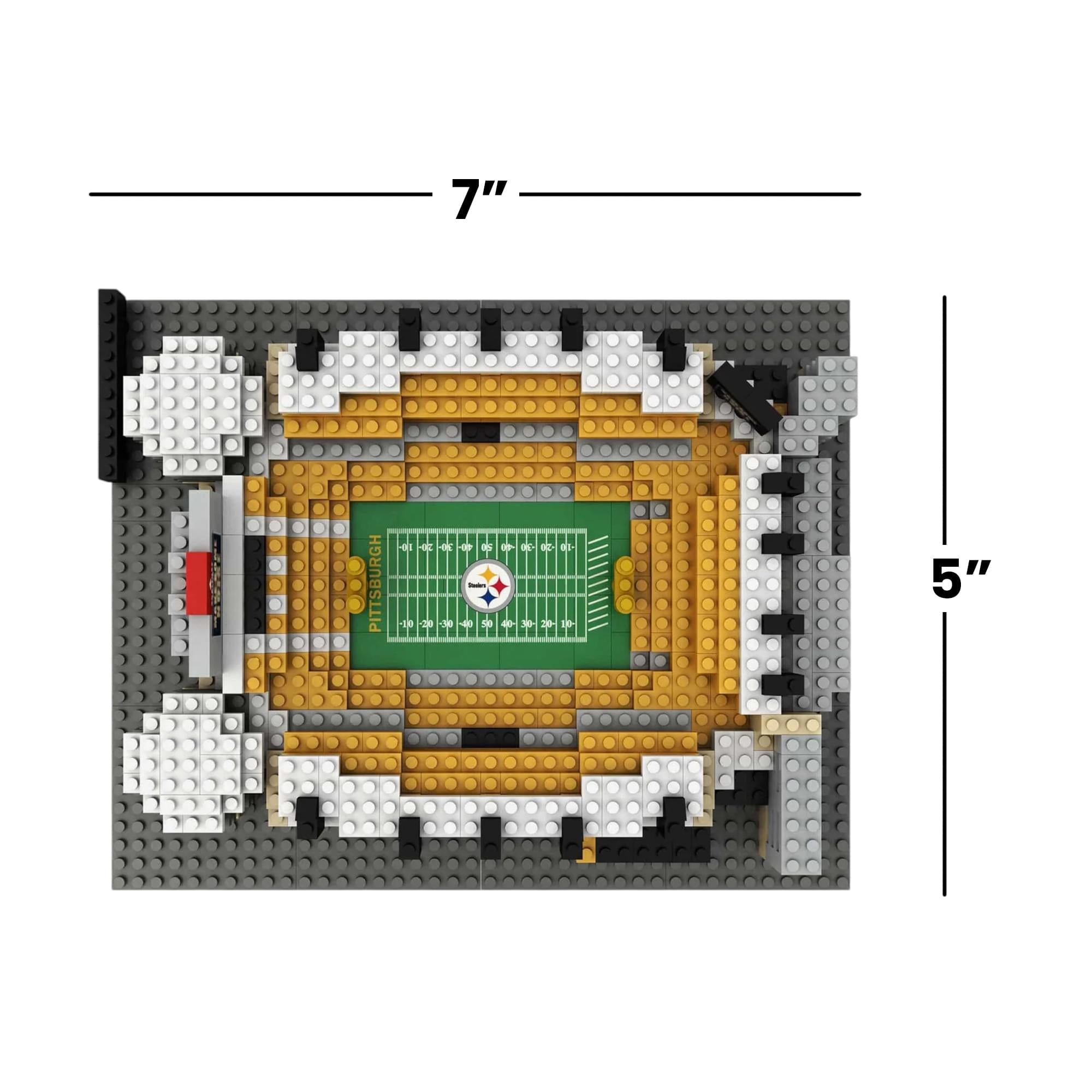 Pittsburgh Steelers NFL BRXLZ Mini Stadium 864-Piece Building Block Set