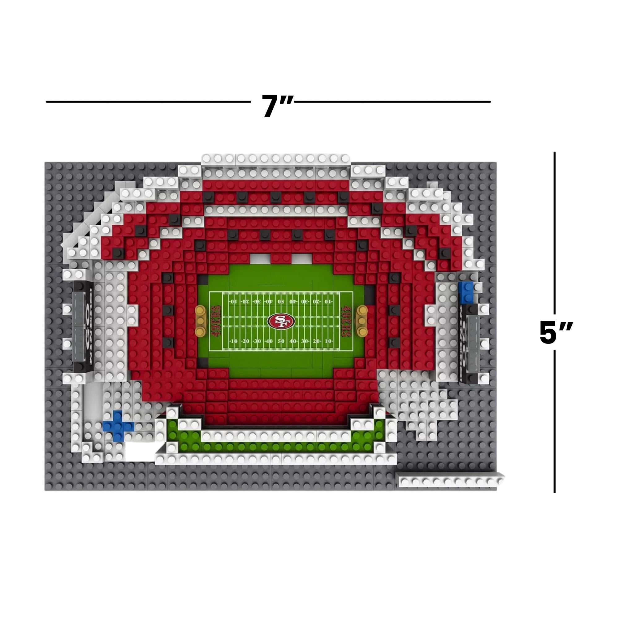 San Francisco 49ers NFL BRXLZ Mini Stadium 964-Piece Building Block Set