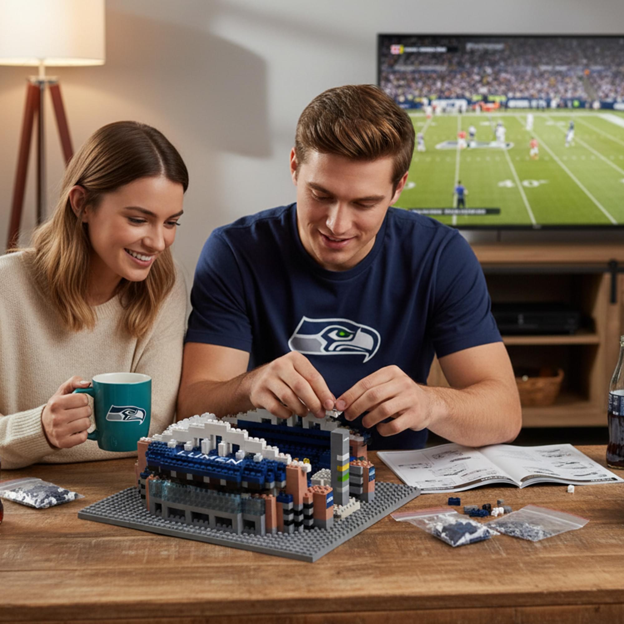 Seattle Seahawks NFL BRXLZ Mini Stadium 903-Piece Building Block Set