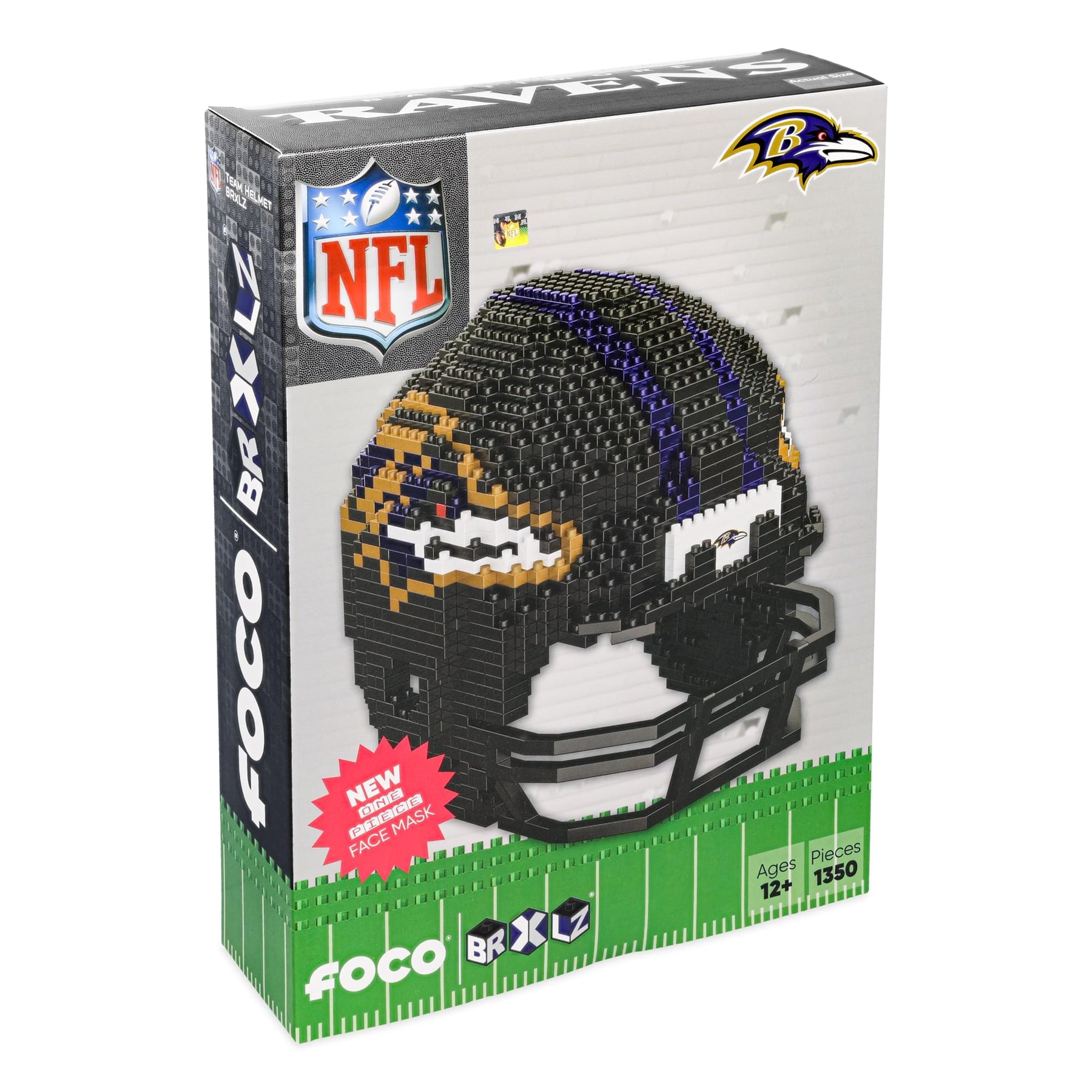 Baltimore Ravens NFL FOCO BRXLZ Helmet Building Block Set