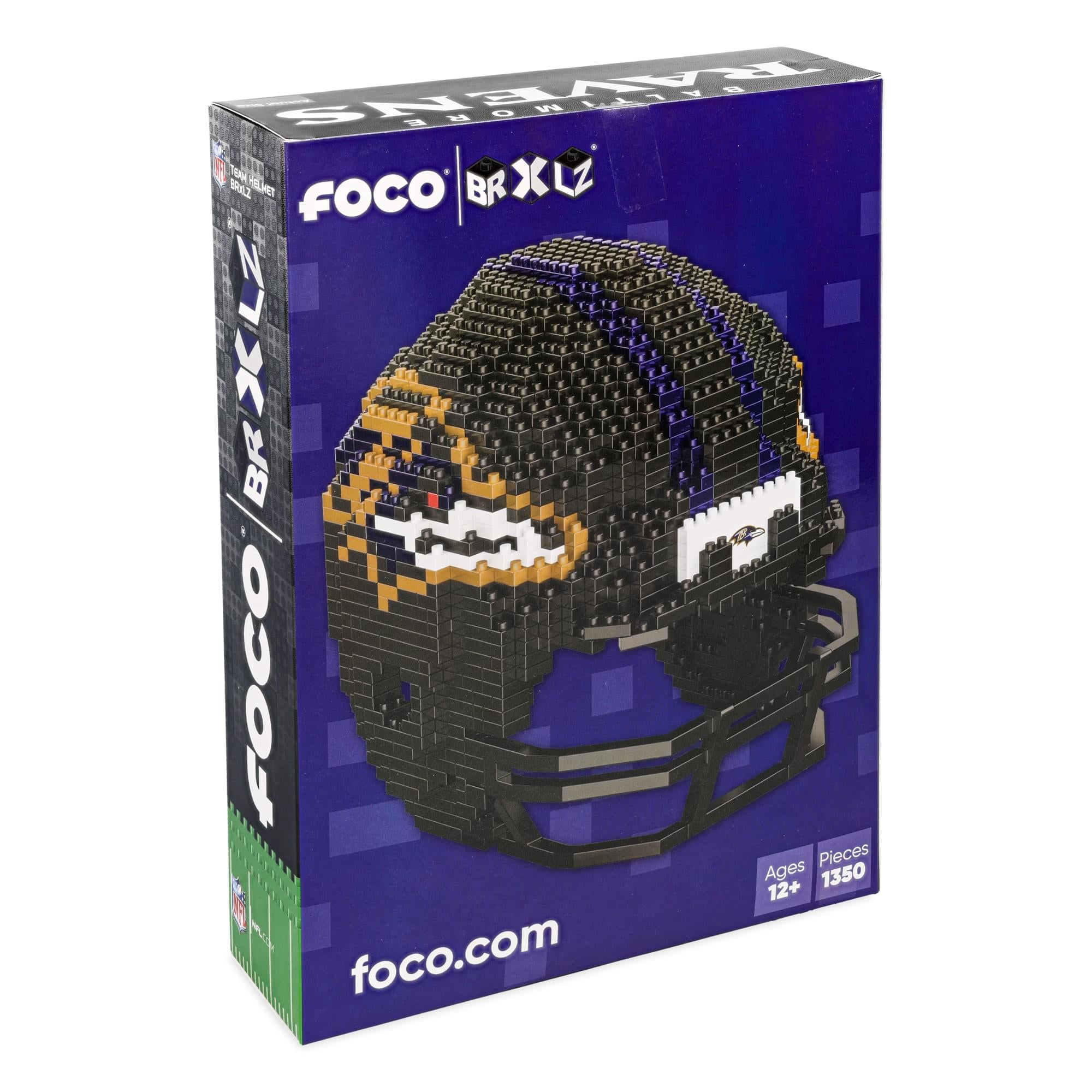 Baltimore Ravens NFL FOCO BRXLZ Helmet Building Block Set