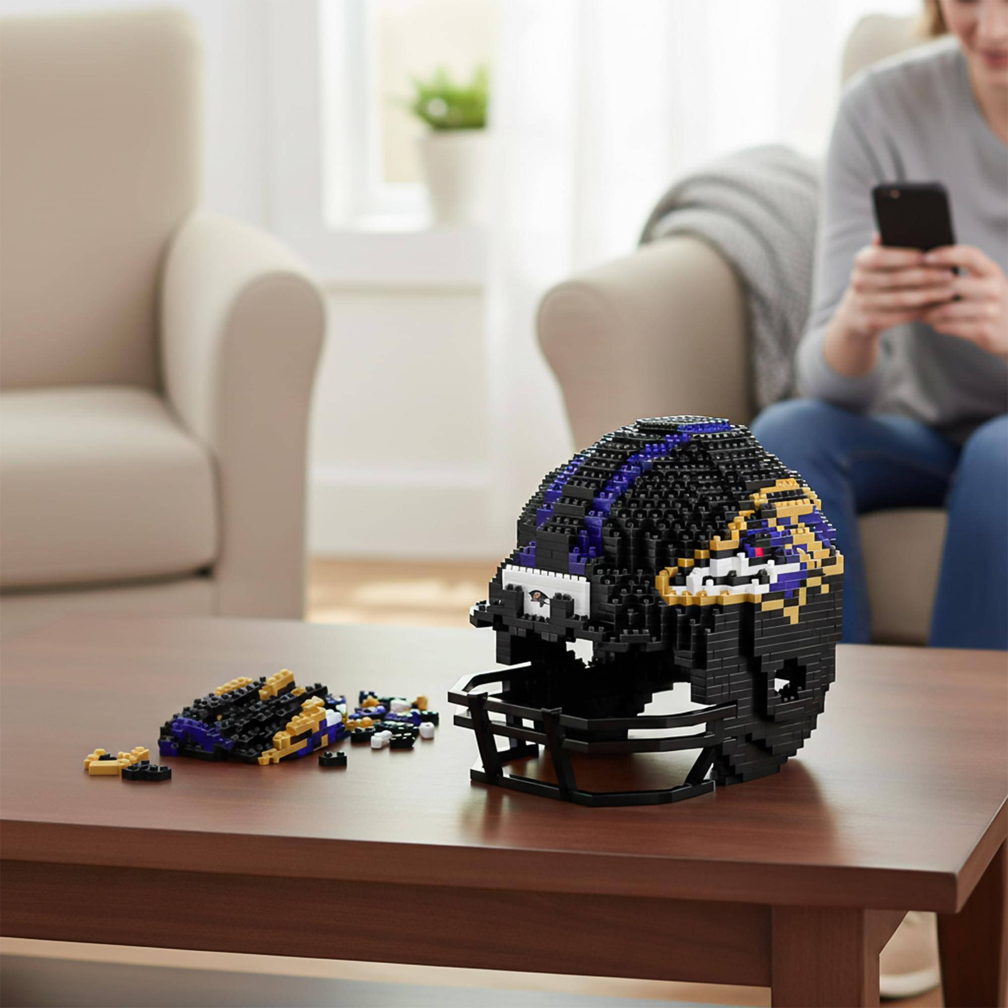 Baltimore Ravens NFL FOCO BRXLZ Helmet Building Block Set