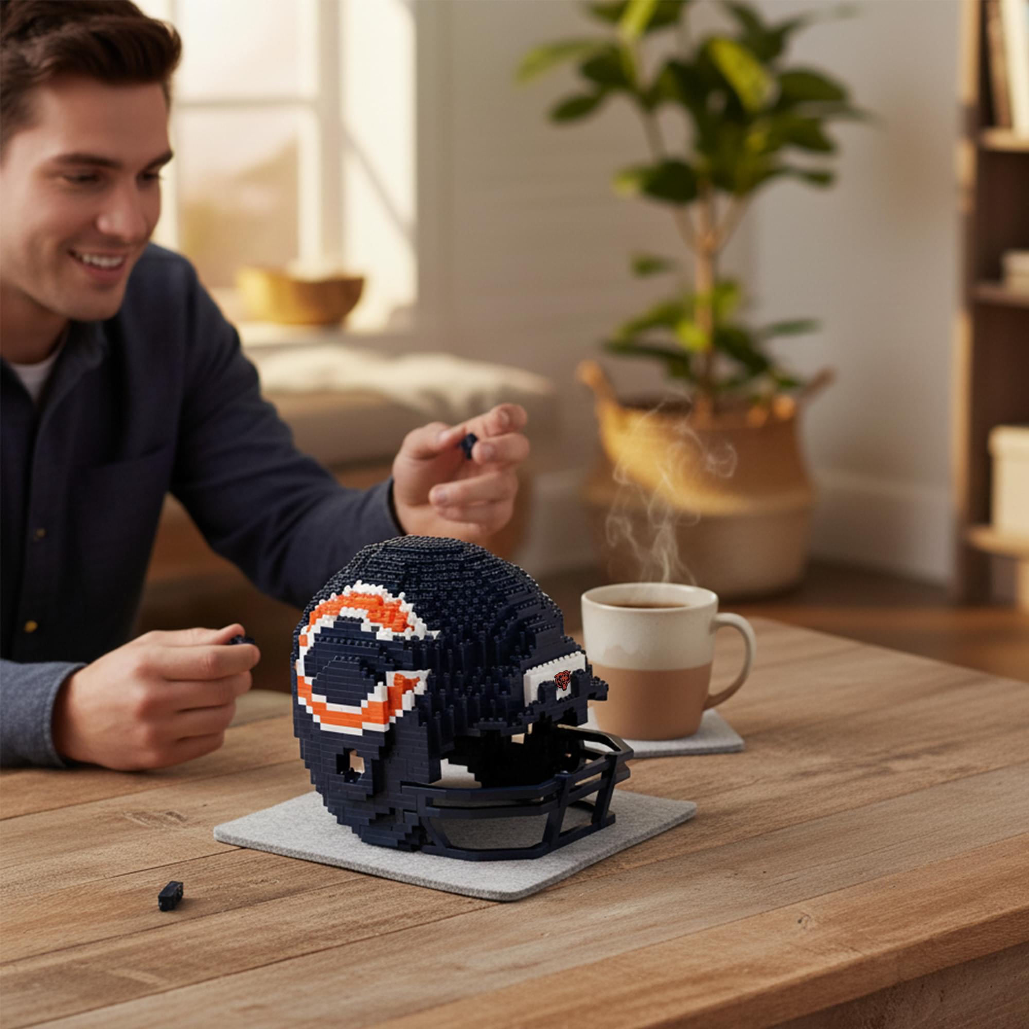 Chicago Bears NFL FOCO BRXLZ Helmet Building Block Set