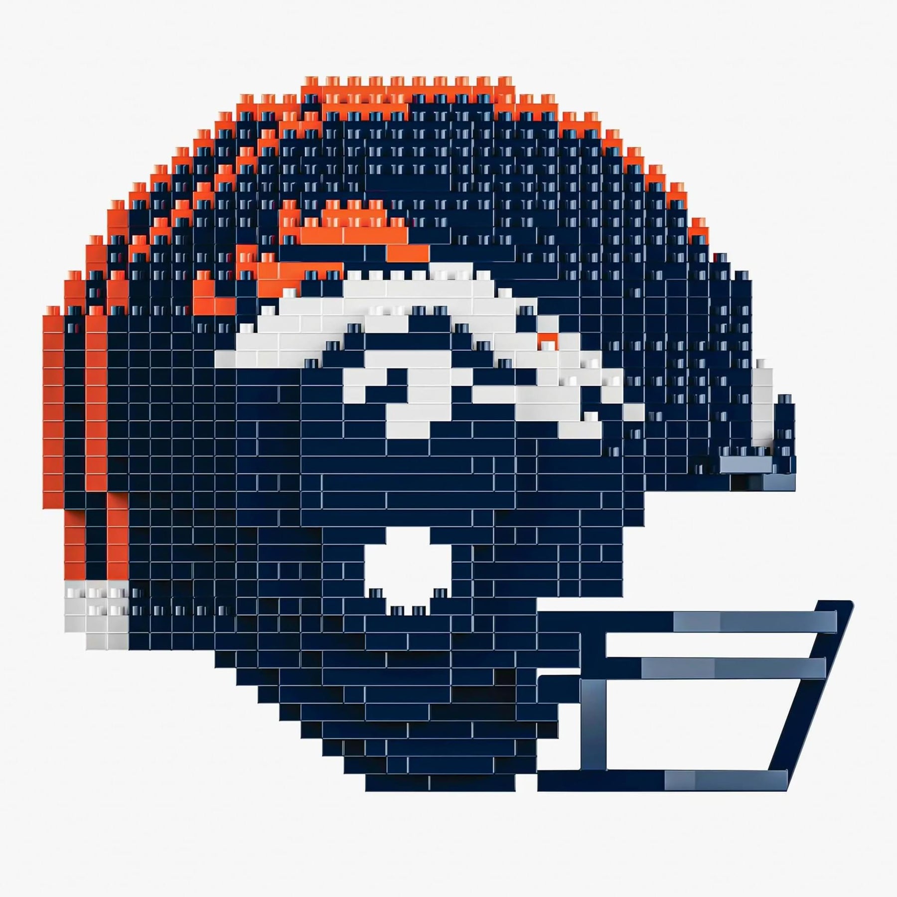 Denver Broncos NFL FOCO BRXLZ Helmet Building Block Set