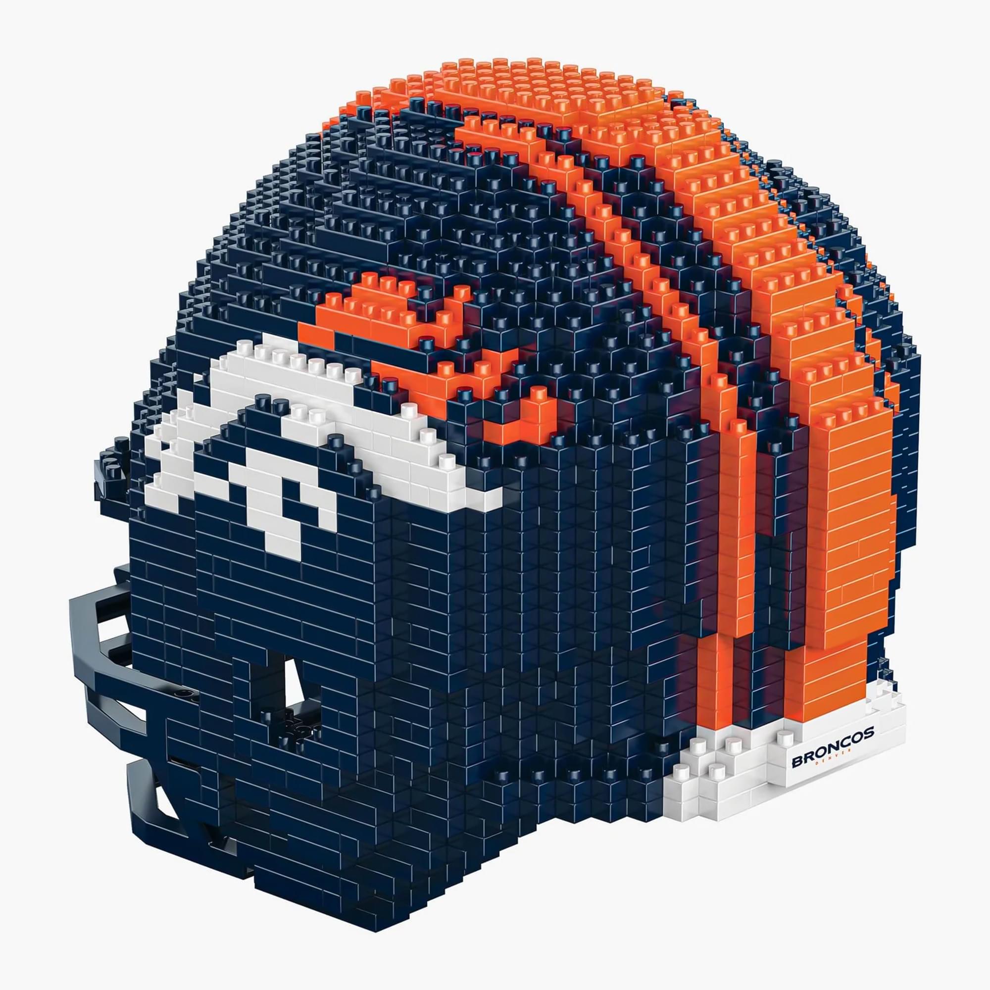 Denver Broncos NFL FOCO BRXLZ Helmet Building Block Set