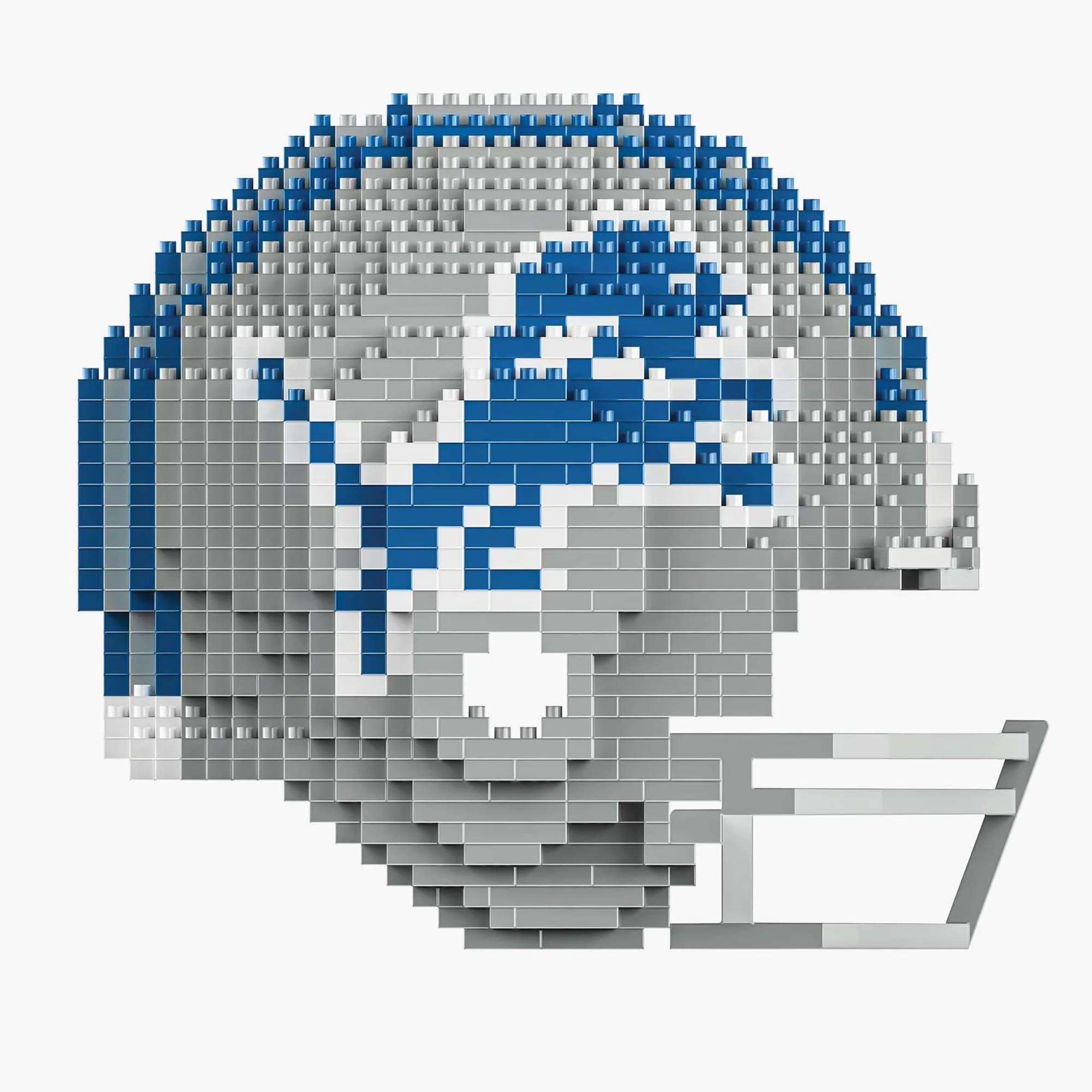 Detroit Lions NFL FOCO BRXLZ Helmet Building Block Set