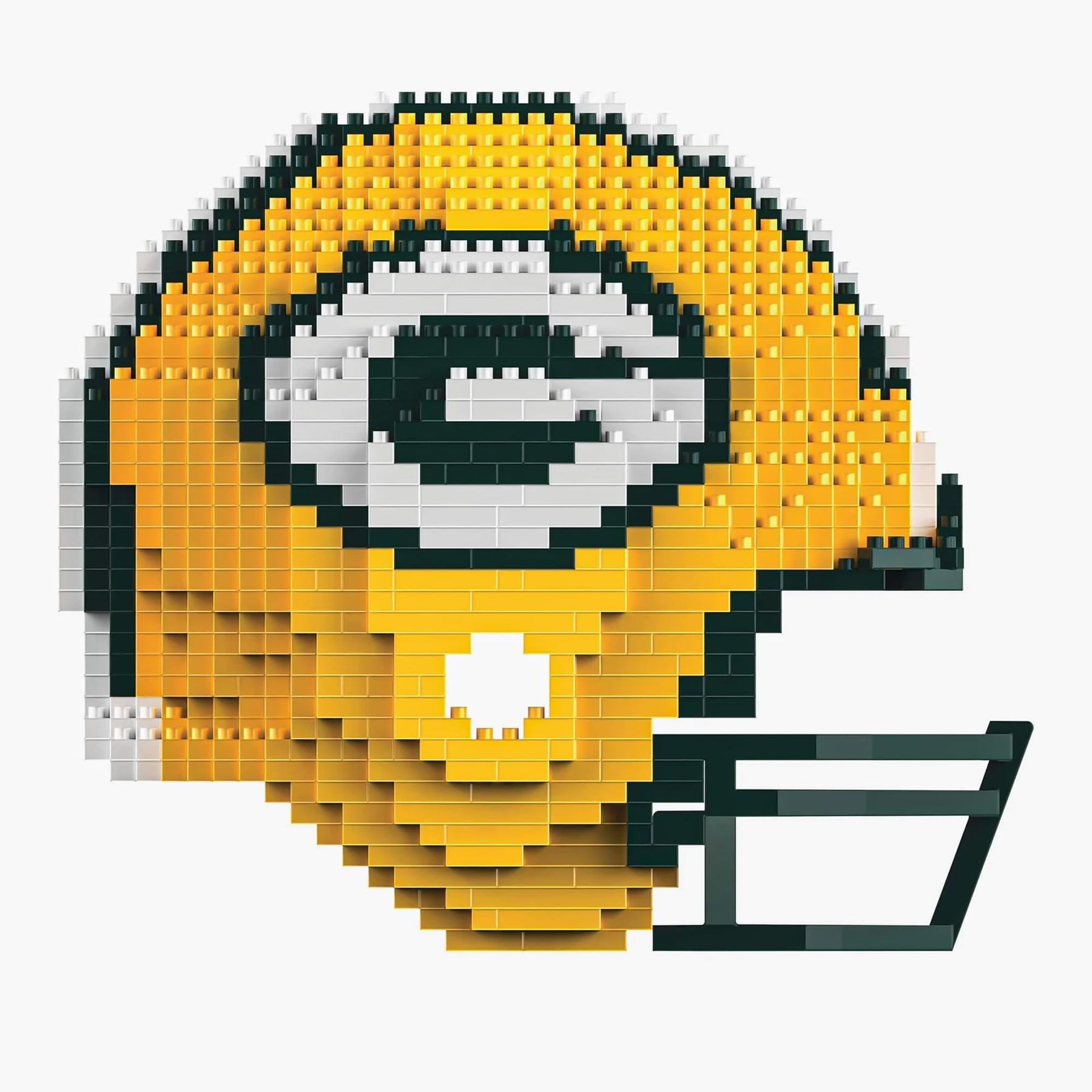 Green Bay Packers NFL FOCO BRXLZ Helmet Building Block Set