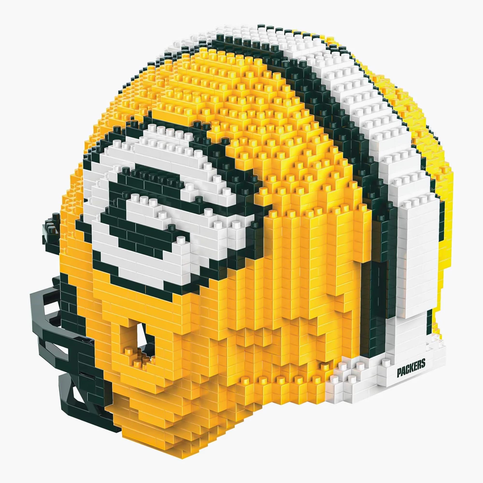 Green Bay Packers NFL FOCO BRXLZ Helmet Building Block Set