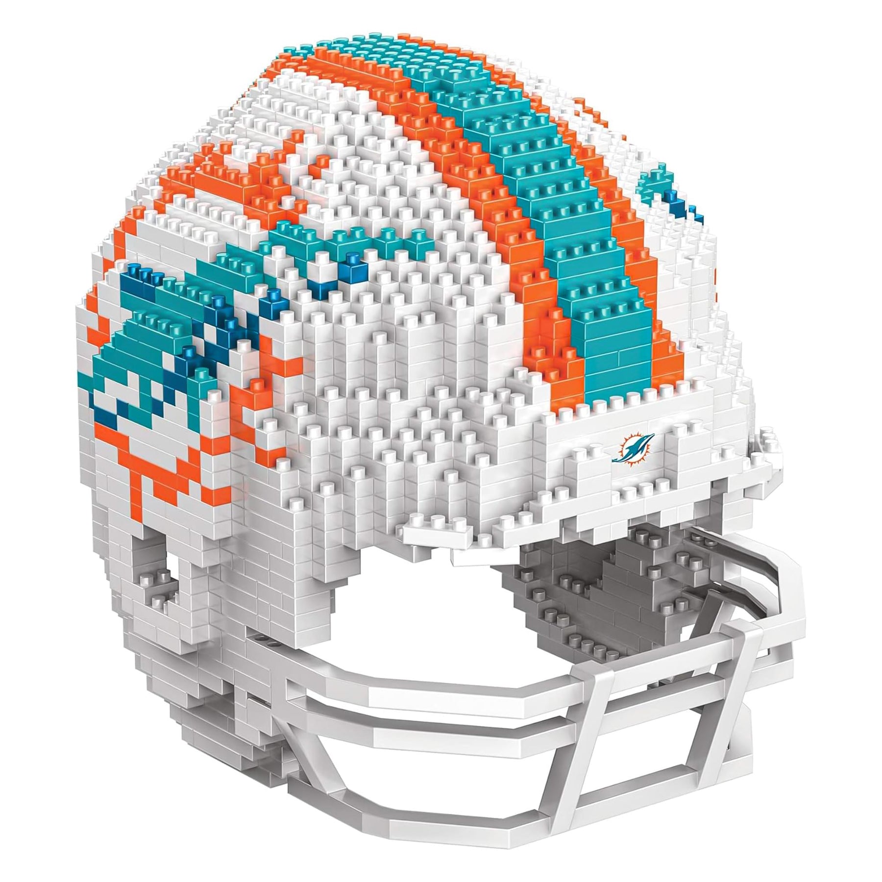 brxlz football helmets Miami Dolphins NFL BRXLZ Helmet Building Set
