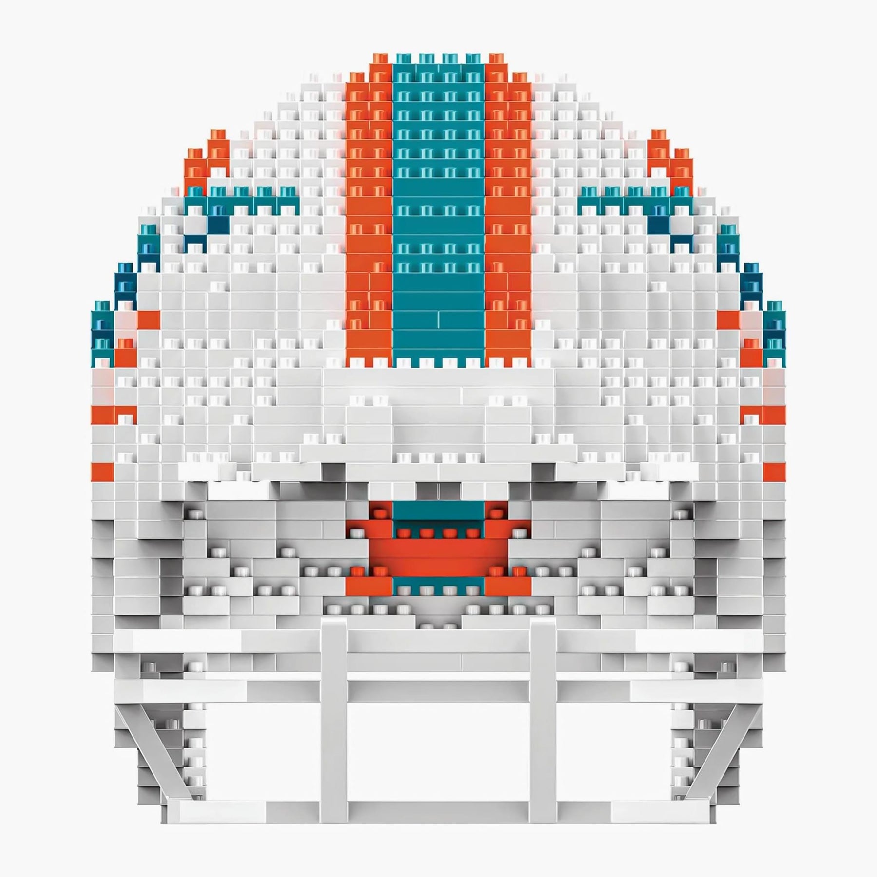 Miami Dolphins NFL FOCO BRXLZ Helmet Building Block Set