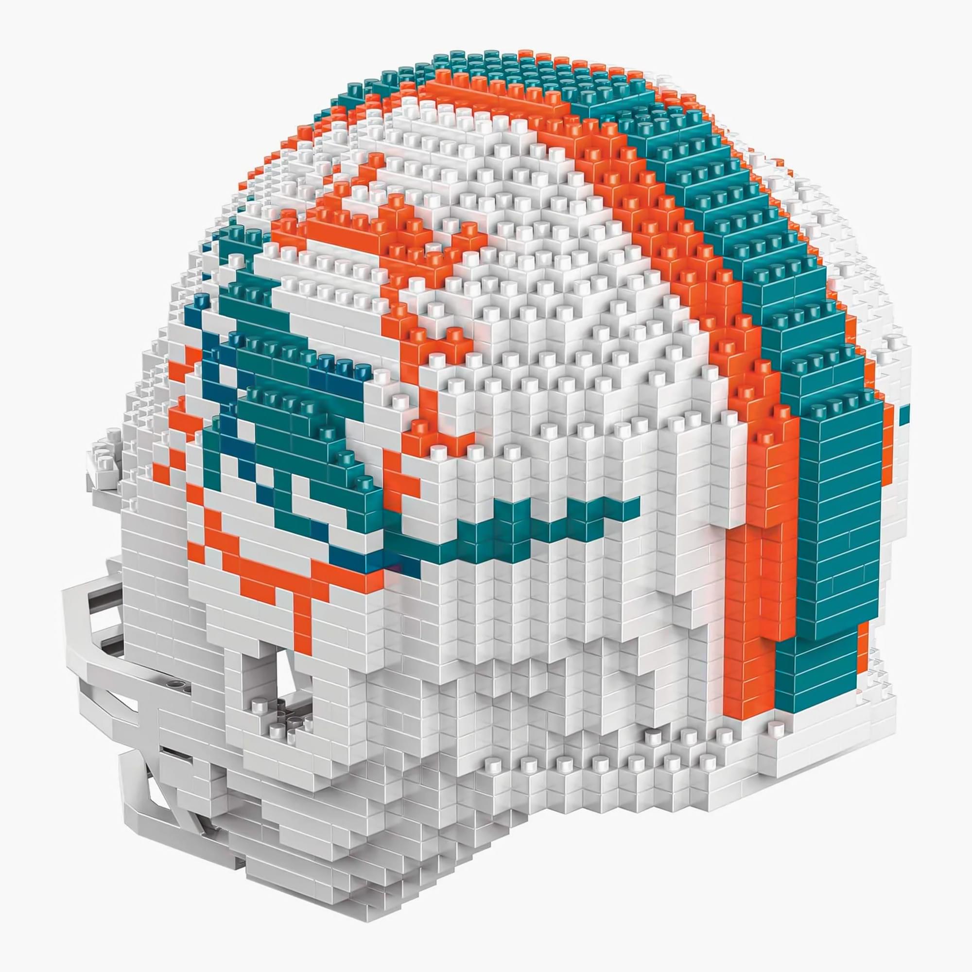 Miami Dolphins NFL FOCO BRXLZ Helmet Building Block Set