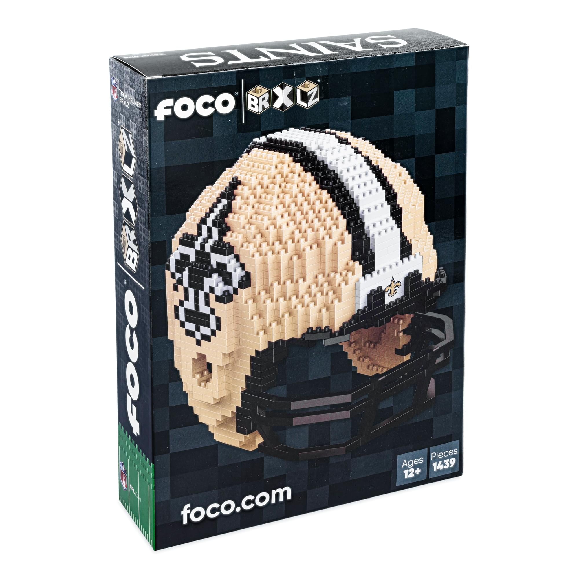 New Orleans Saints NFL FOCO BRXLZ Helmet Building Block Set
