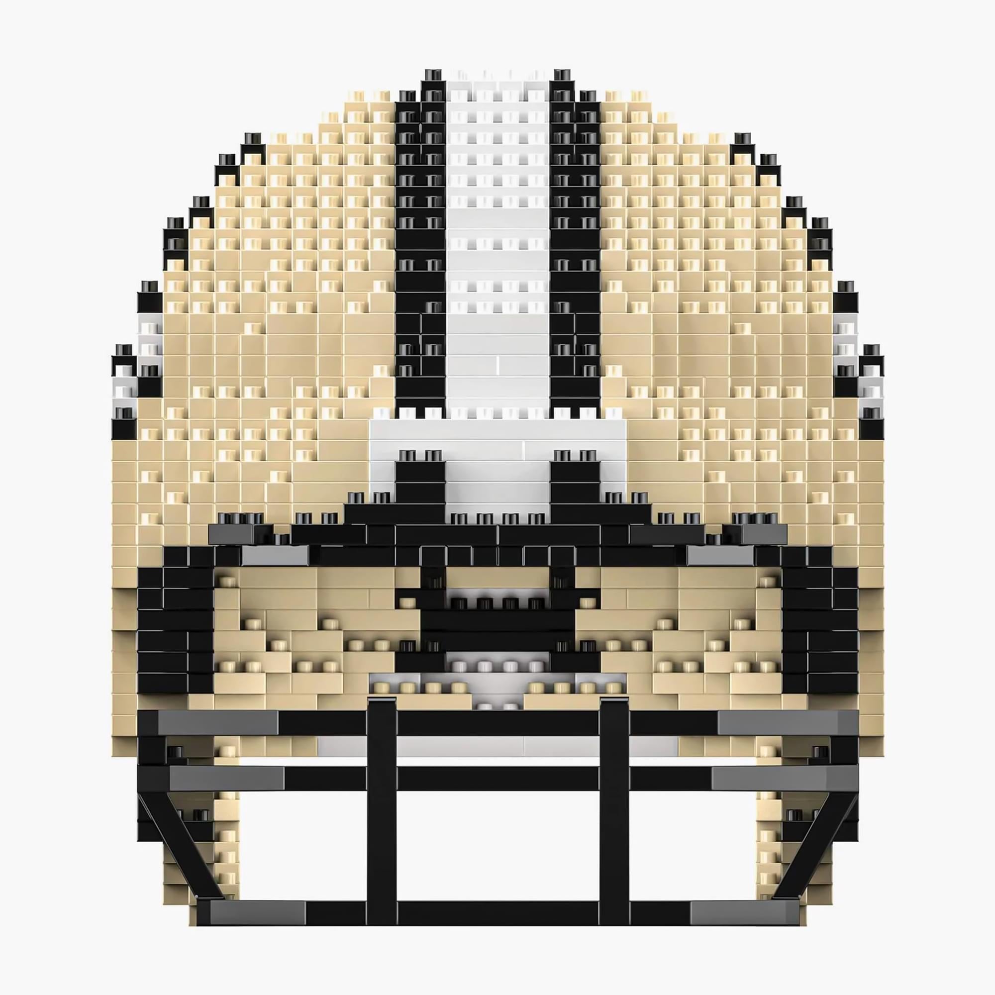 New Orleans Saints NFL FOCO BRXLZ Helmet Building Block Set